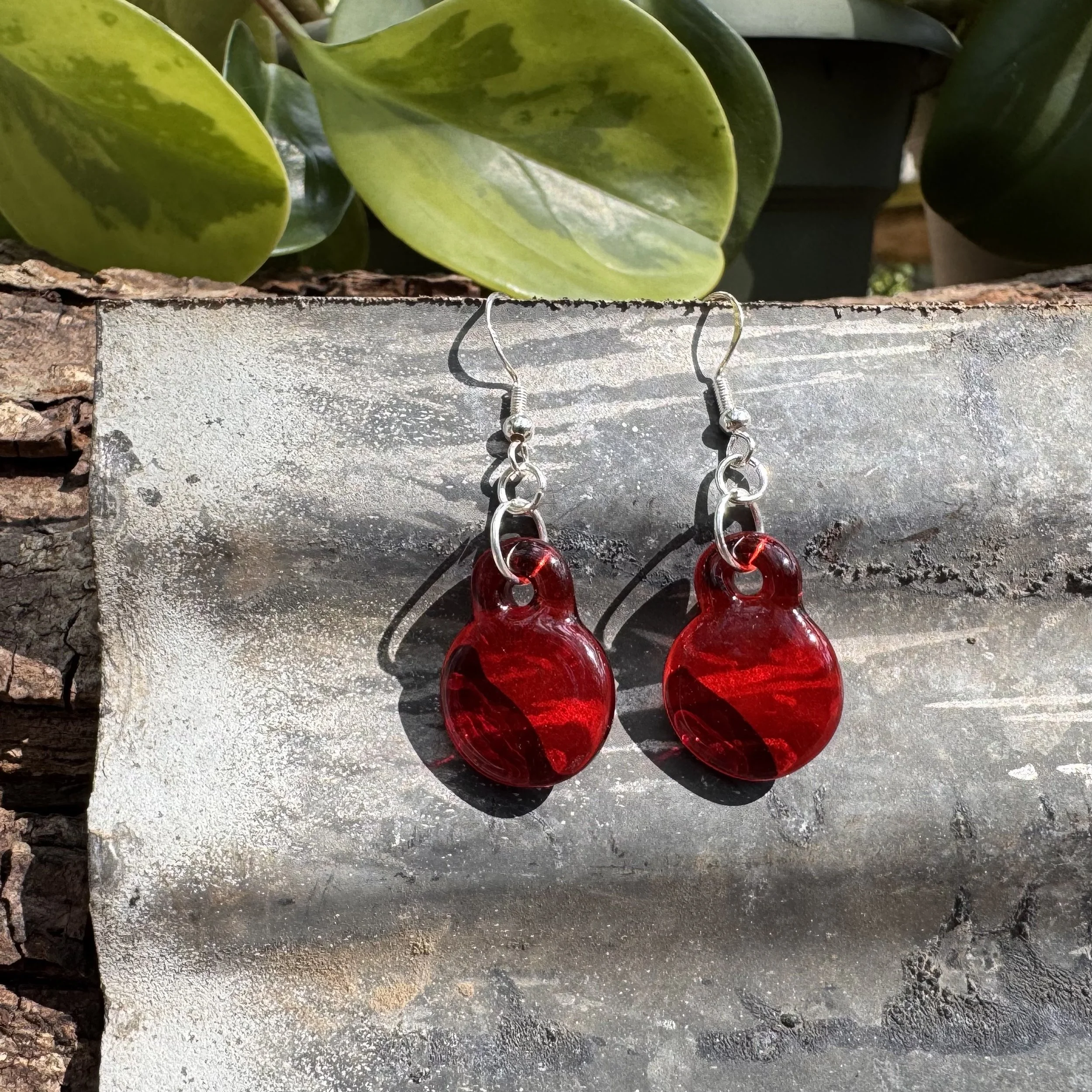 Red Dot Earrings