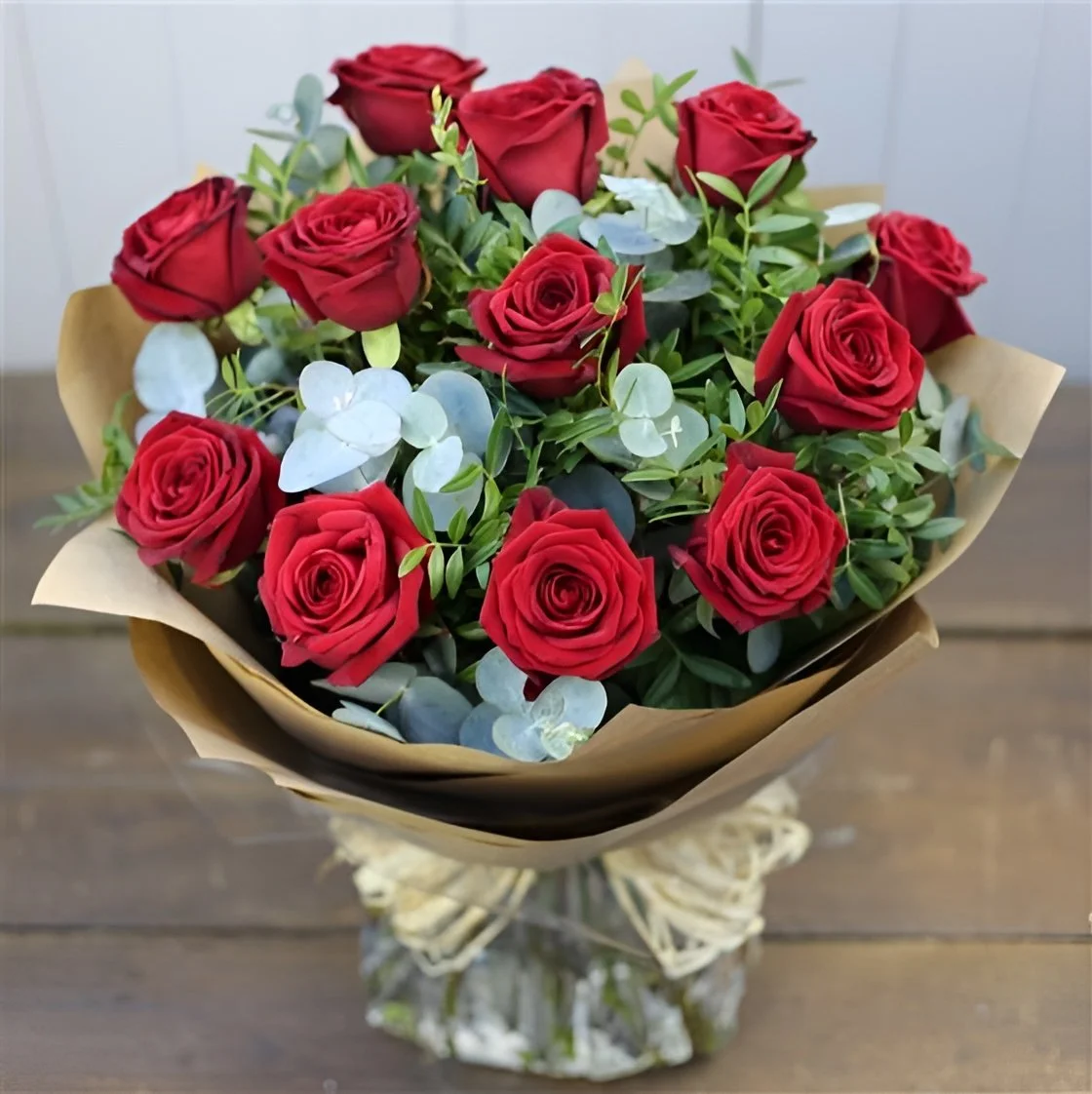 Dozen Red Rose Bouquet - Standard