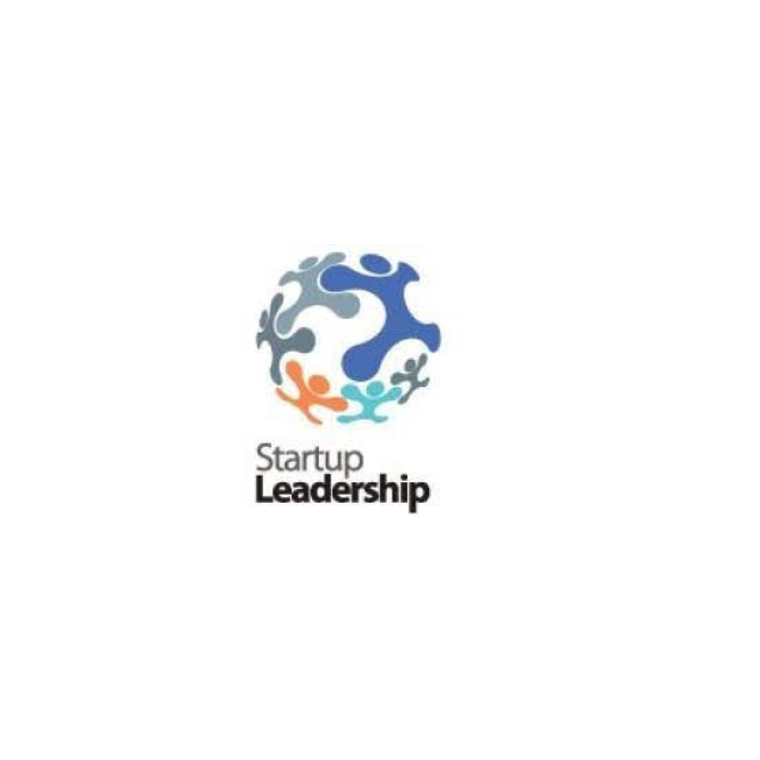 Logo of Startup Leadership, featuring interconnected colorful human figures forming a globe.
