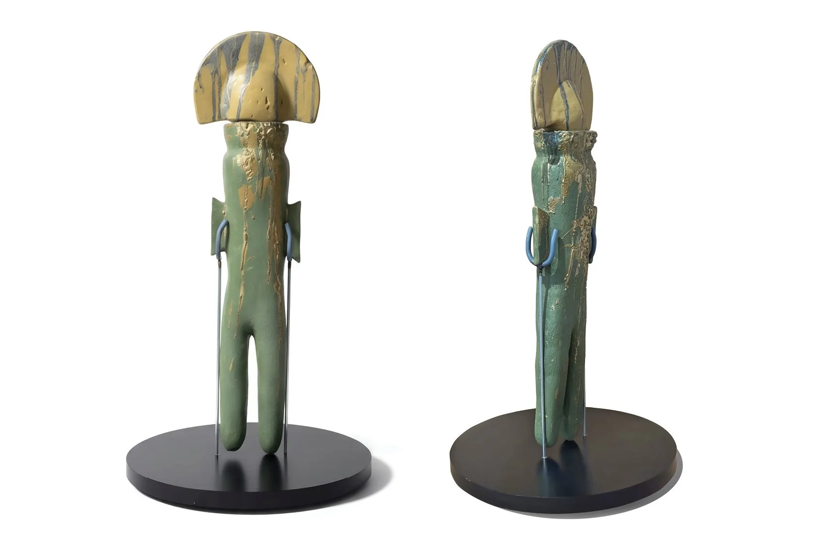 The Elder. 70 cm x 20 cm x 20 cm. Materials: high temperature stoneware and high temperature glazes. 2025