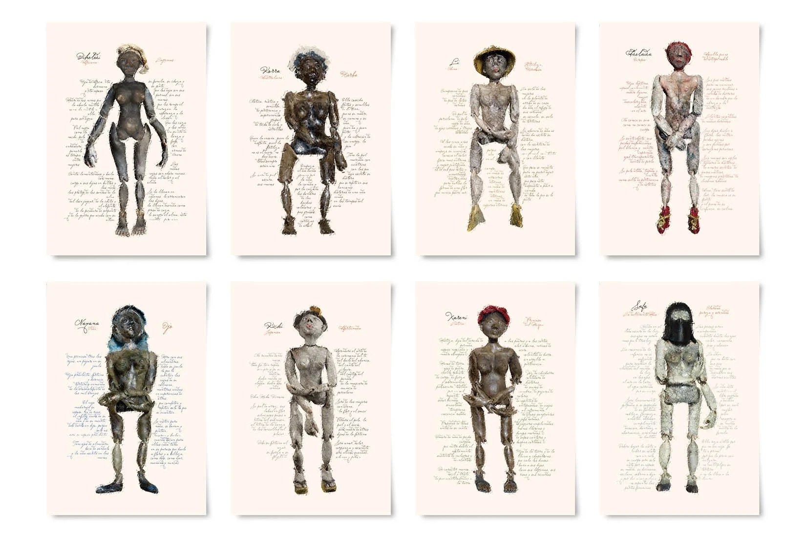 Limited edition print set pages. Dimensions: 29.7 cm x 42 cm each. Materials: Cotton fibre paper. Technique: Pigment print. 2016