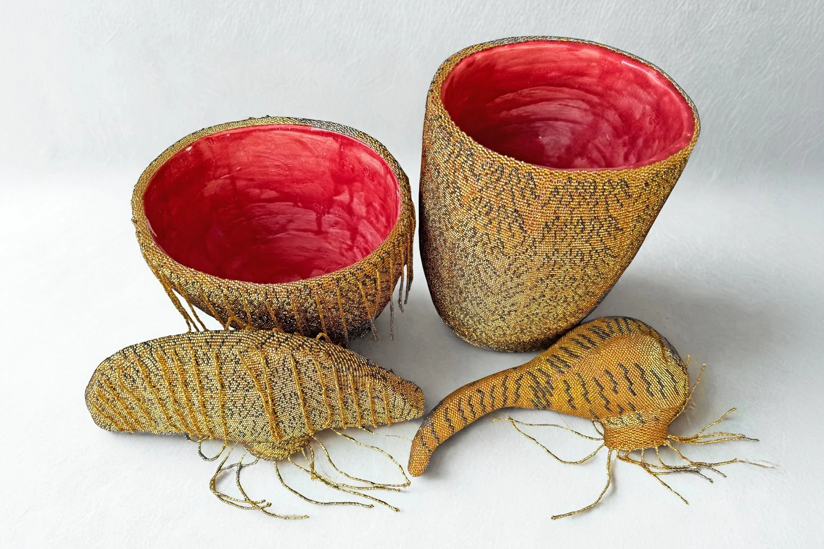 The Elder, The Witness. Individual pieces with inside view.