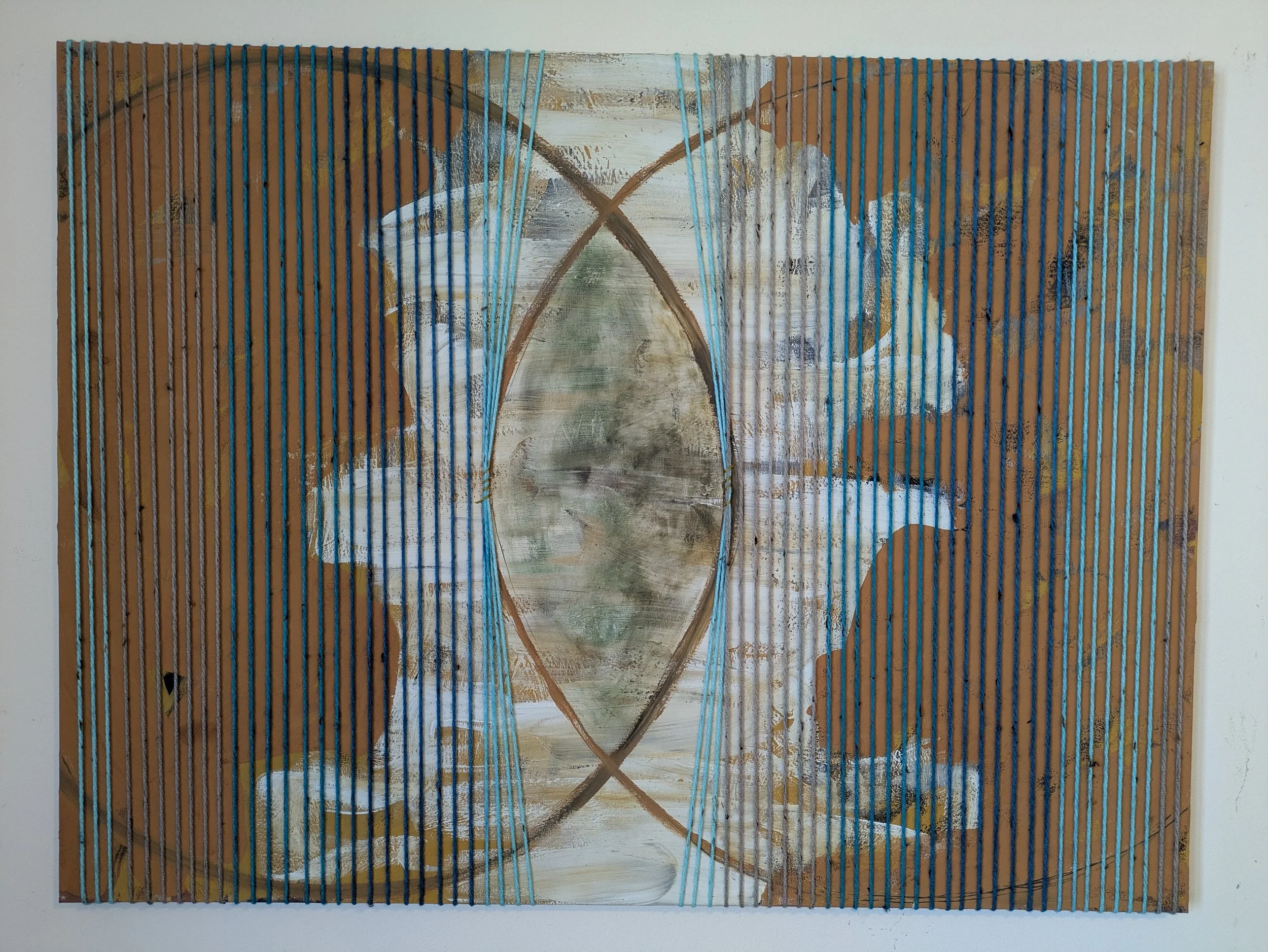 Mandorla / give yourself away
| natural pigments and yarn on canvas
| 30x40"
| 2026