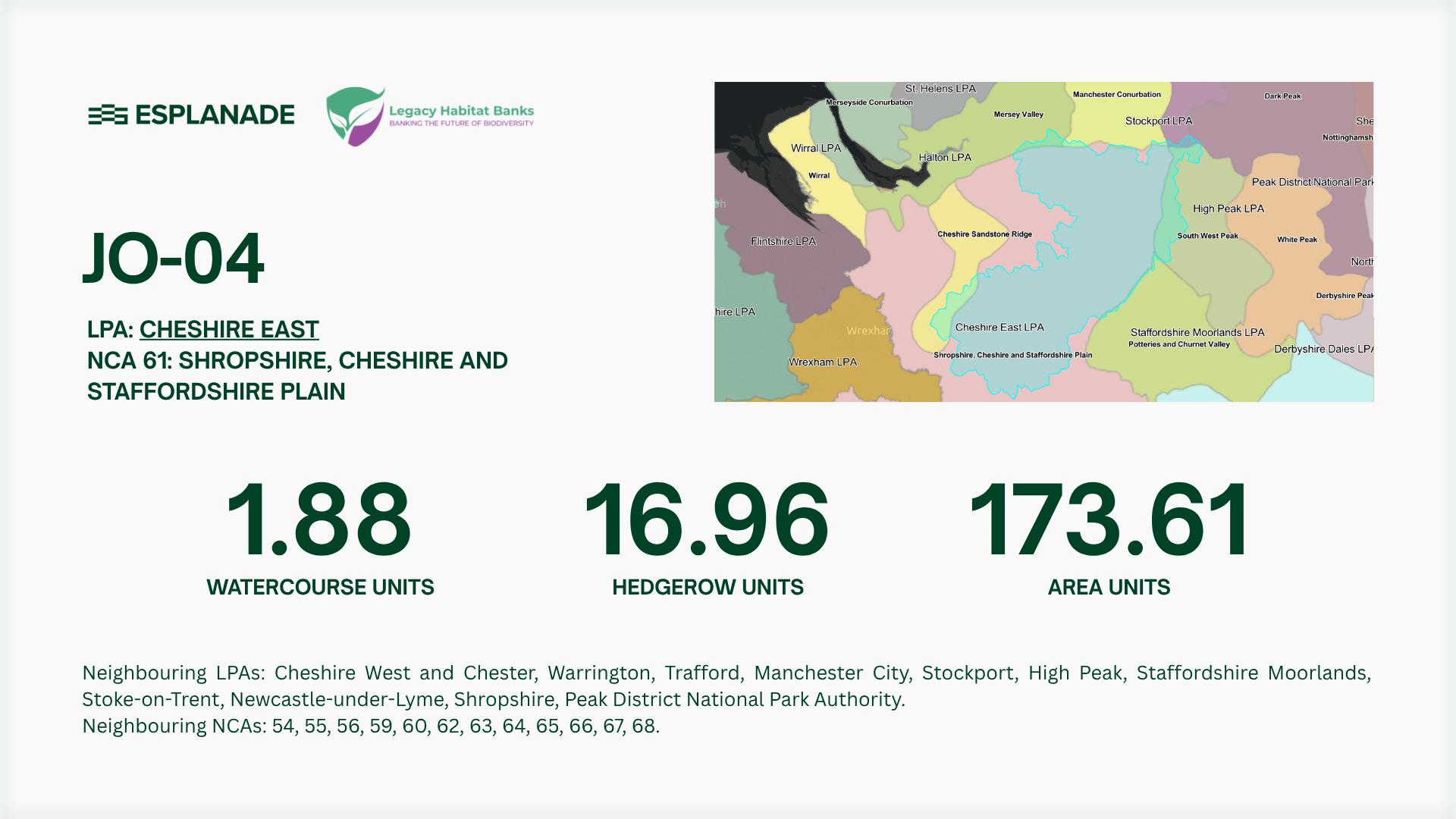 Cheshire East LPA BNG