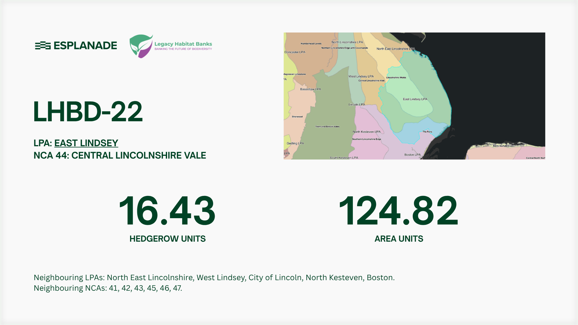East Lindsey LPA BNG