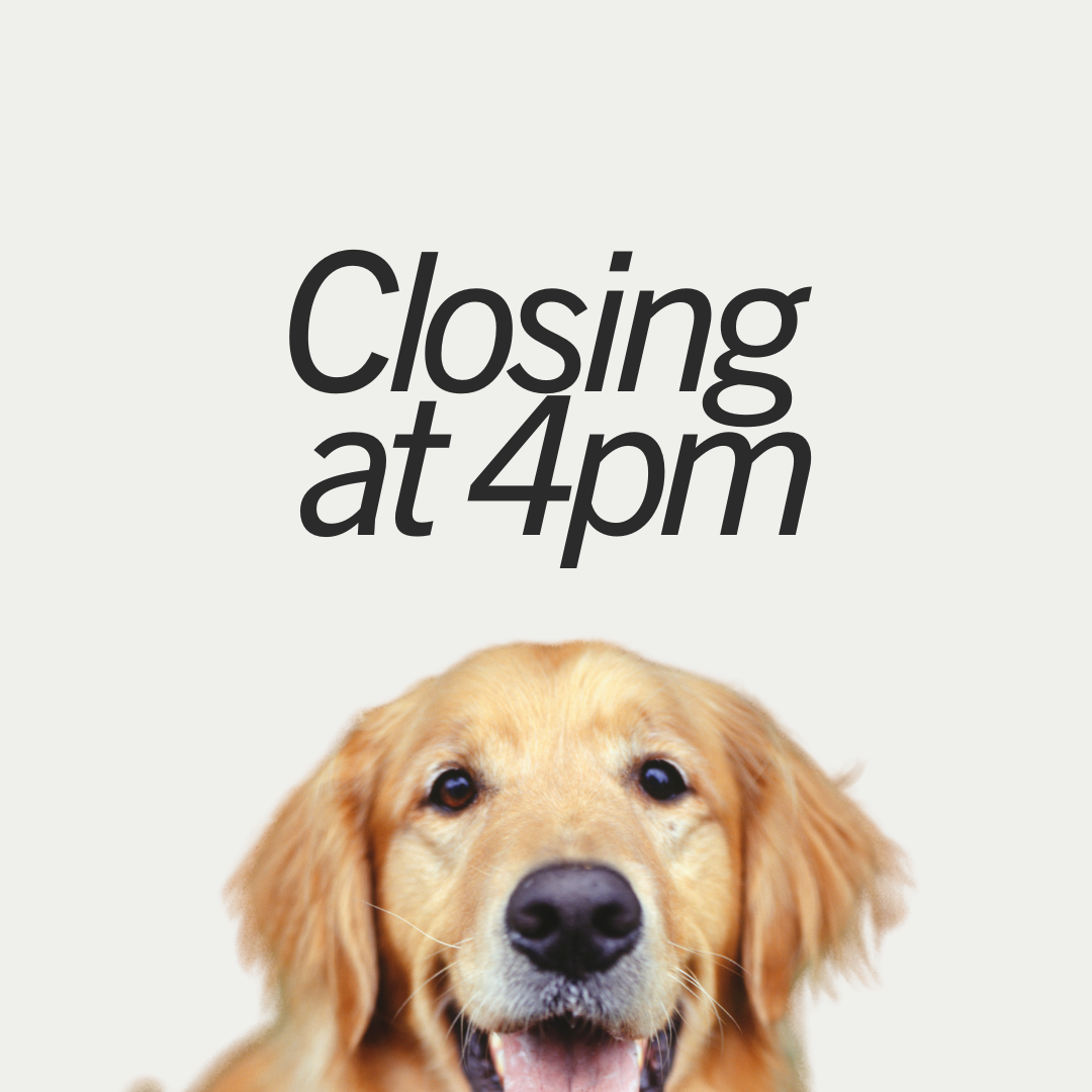 Closing @ 4pm