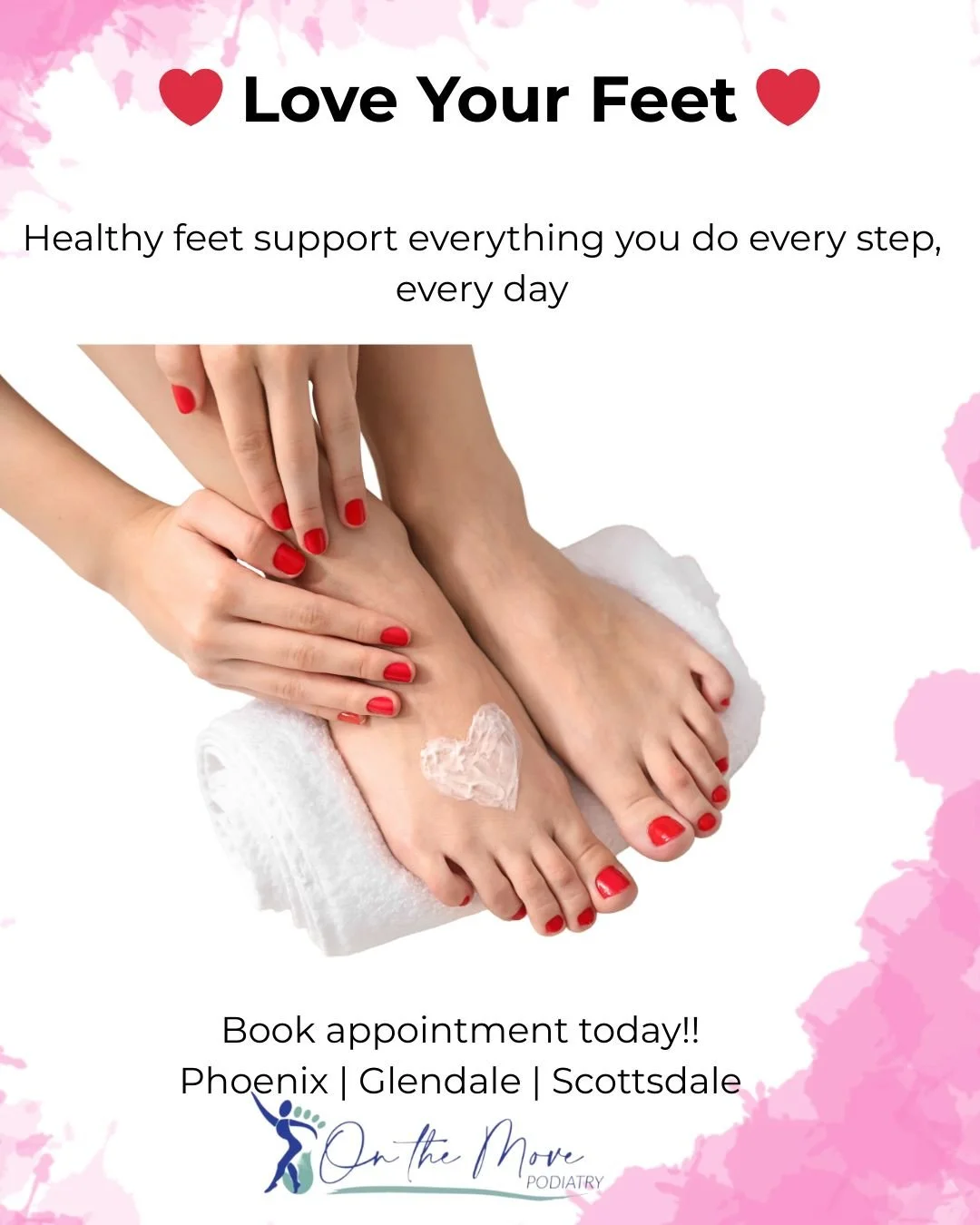 This Valentine&rsquo;s Day, show your feet a little love. Foot pain, nail changes, and skin issues are easy to ignore but early care can help prevent long-term problems and keep you moving comfortably.
Simple steps like proper footwear, routine foot 