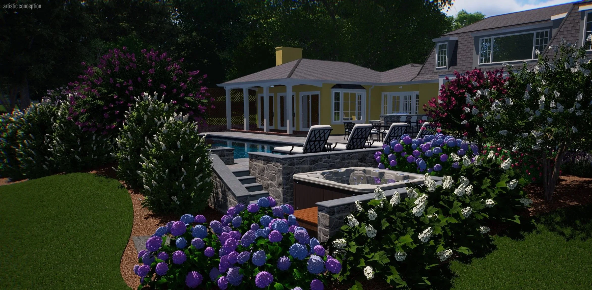 Outdoor living project by Brandywine Designs in Chadds Ford, PA