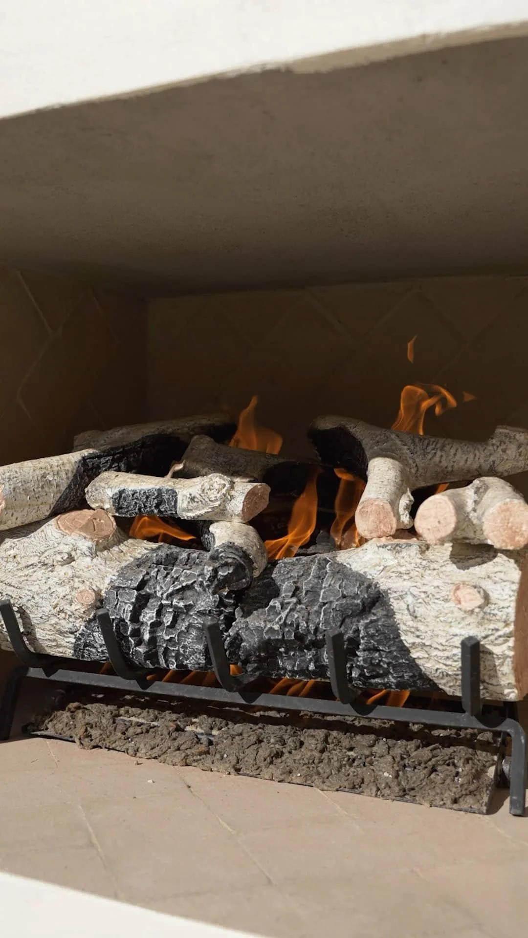 Outdoor fireplaces integrated into a desert-style backyard design in Chandler, AZ
