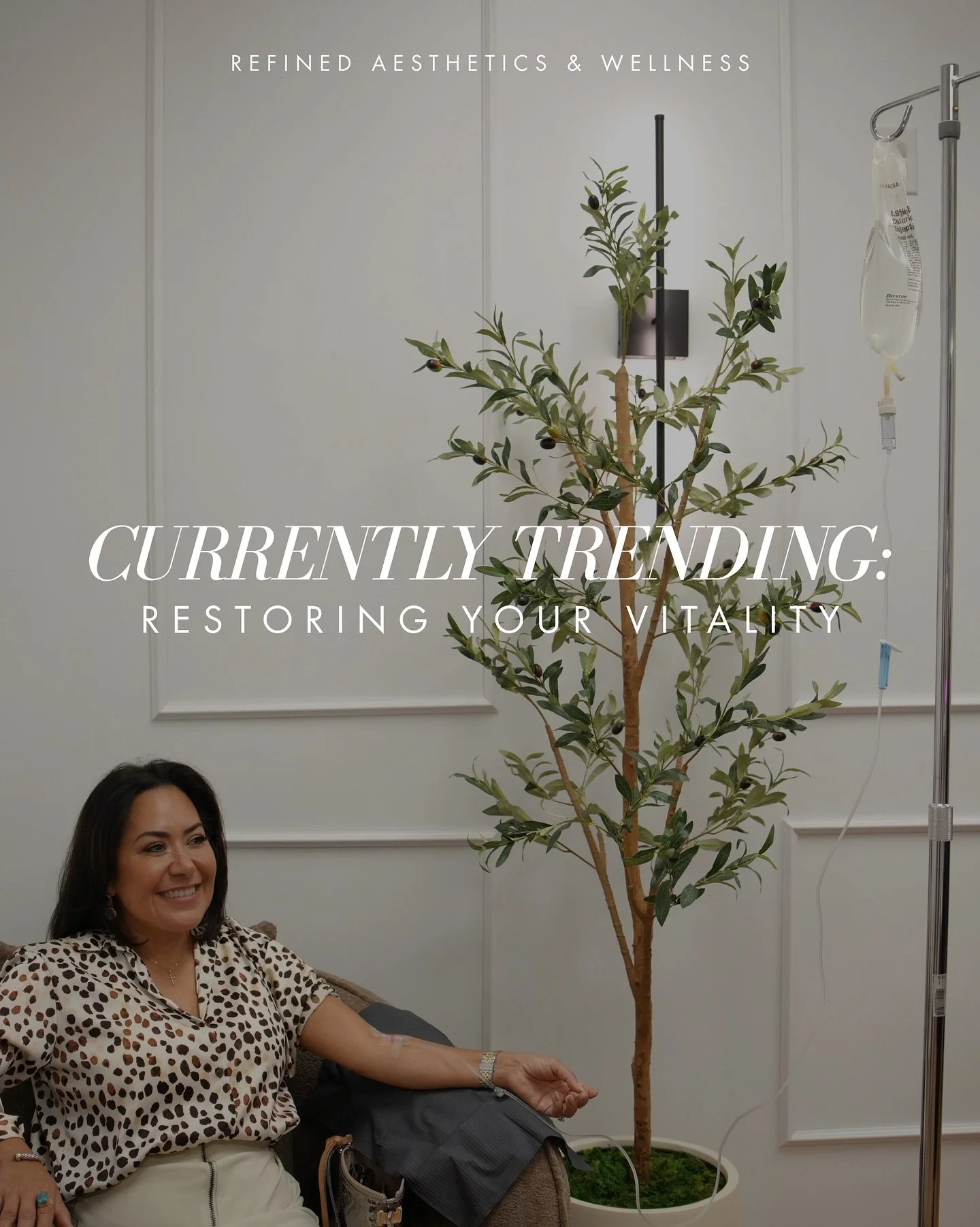 ✨ The trend in wellness is timeless: feeling your best.
IV therapy is the go-to for energy, hydration, and overall balance&mdash;because when your body feels renewed, everything else follows.

Restore your vitality with IV therapy, now $99 for a limi