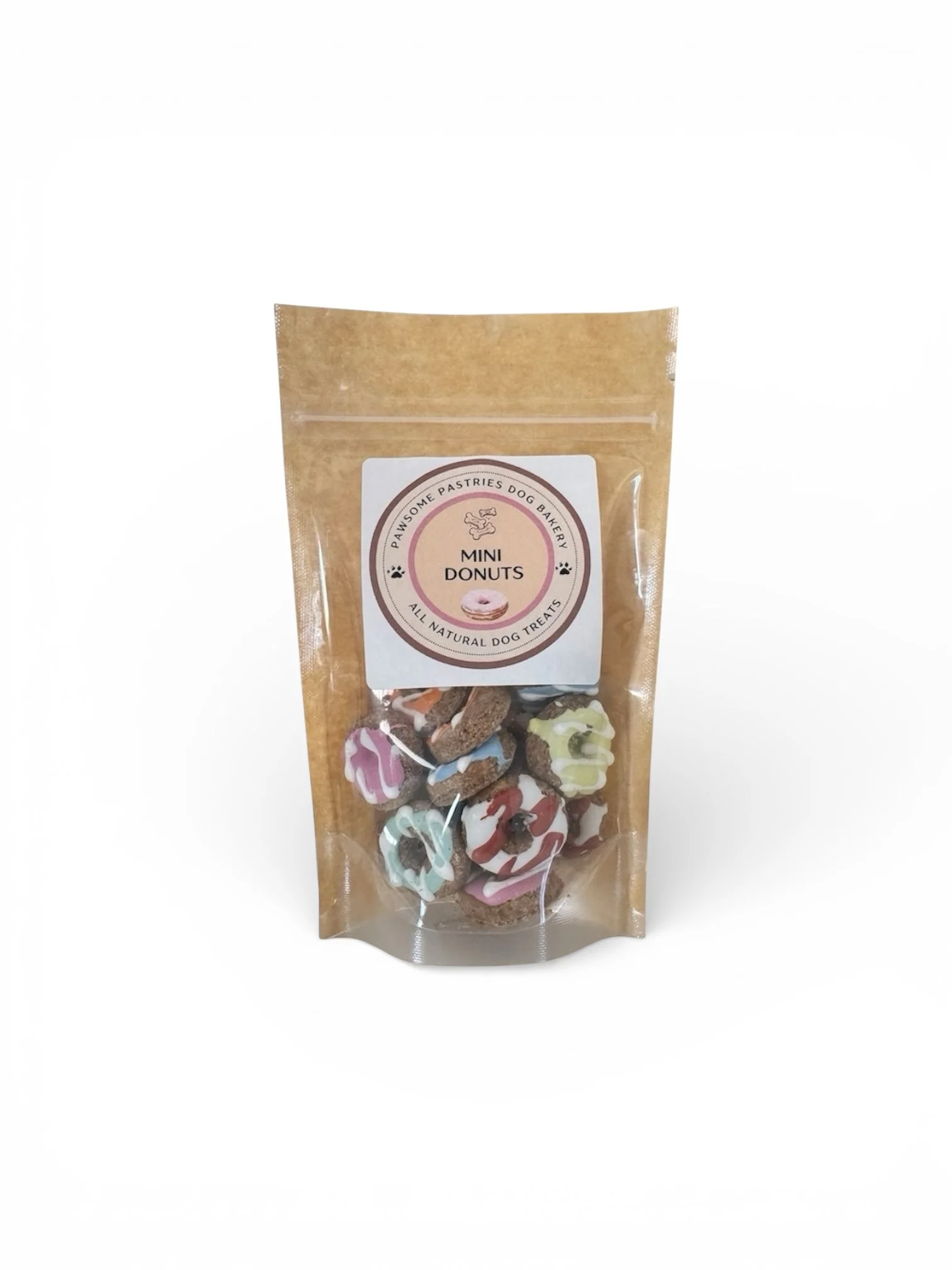 Mini Doggy Donuts: Iced Peanut Butter Treats