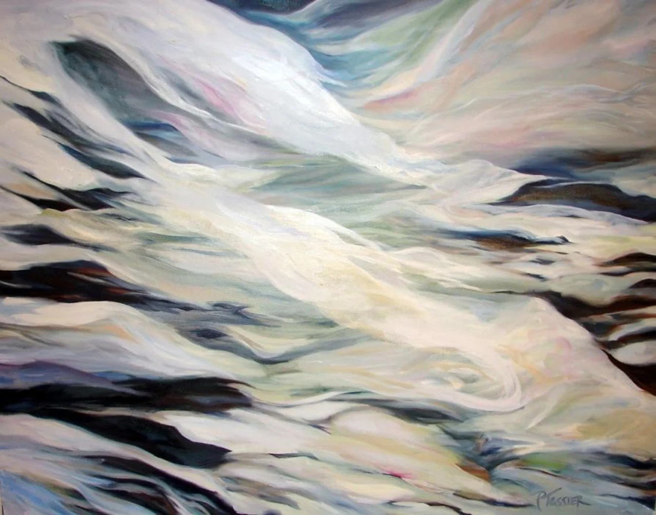 Changing Forces of Nature, Oil on canvas, 4 ft.4 inches x 3.5 ft, private collection.