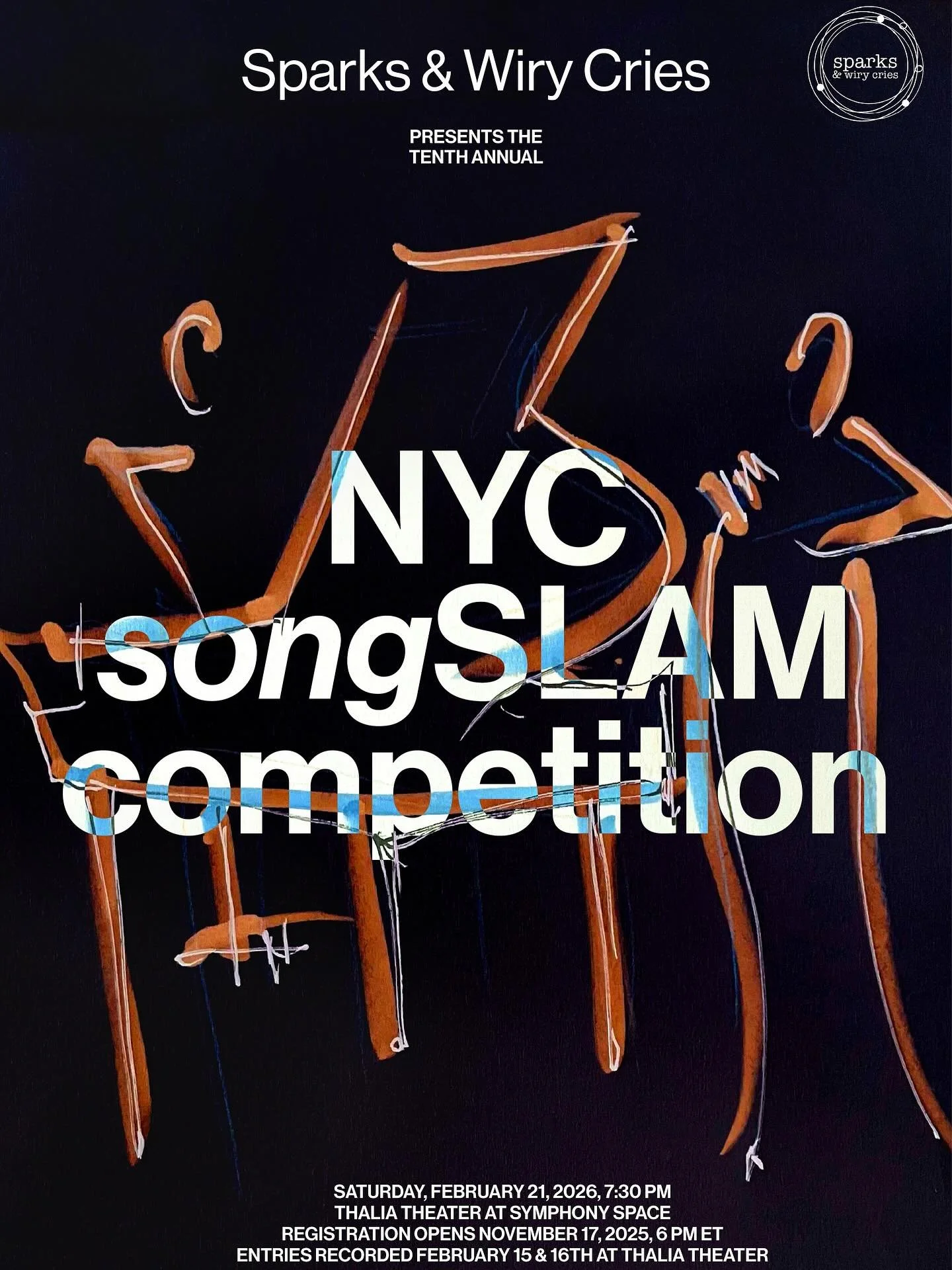 ANNOUNCING THE  10TH NYC SONGSLAM! Registration opens on Monday, November 17th at 6pm ET on a first-come, first-served basis. Please note that registration typically fills up within 30 minutes &ndash; be ready to sign up as soon as it opens! Check ou
