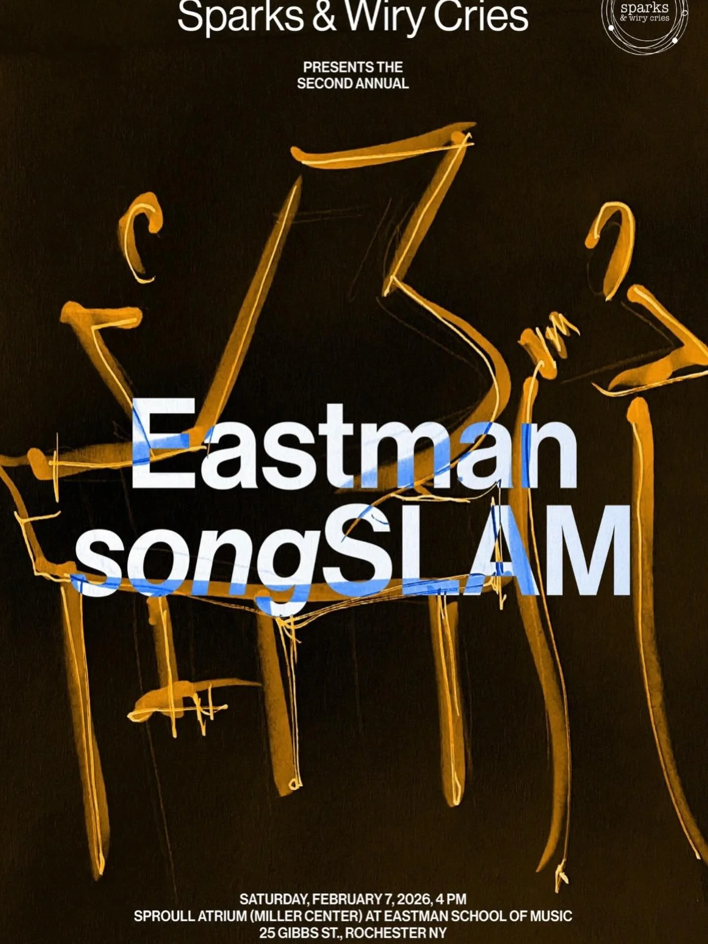 Tomorrow is the SECOND Eastman songSLAM! Join us at 4pm in Sproull Atrium in the Miller Center for some new art song!