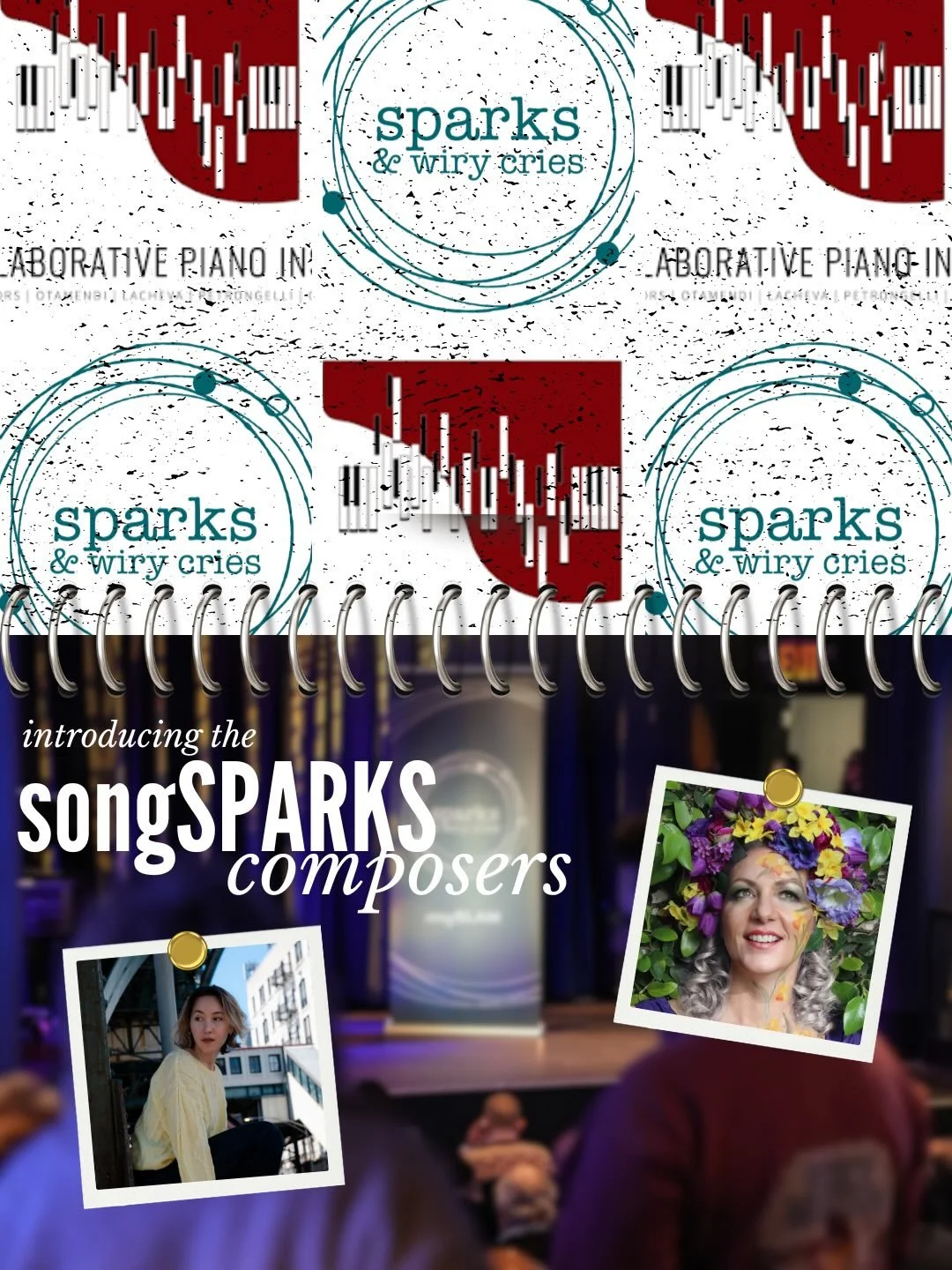 Introducing more of the composers joining us and @collaborativepianoinstitute for the inaugural songSPARKS program!
&bull;
Olga Radović, composer and Kristen Baum DeBeasi, composer