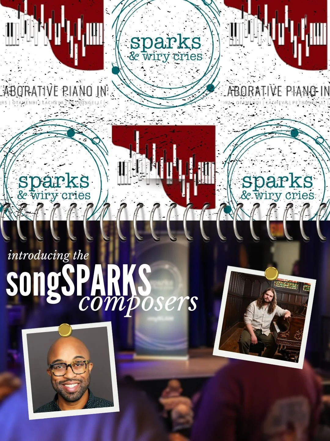 Introducing our next 2 composers for the inaugural songsSPARKS program at @collaborativepianoinstitute!
&bull;
Steven Ward, composer and S. E. Andrews, composer