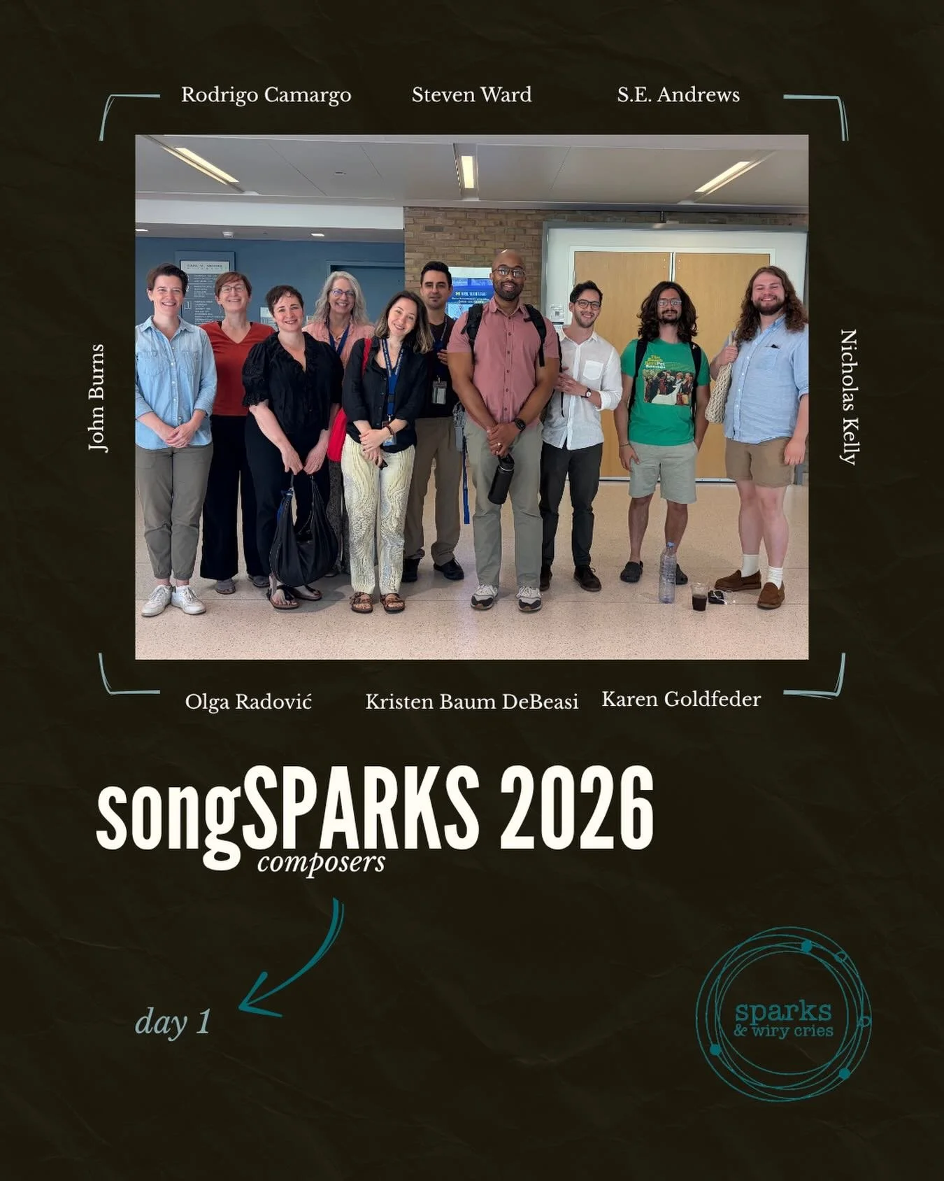 Day ONE of songSPARKS at @collaborativepianoinstitute! Martha and Erika along with CPI welcomed 8 composers today for the start of their program. Check back throughout the week for more updates on this inaugural program!