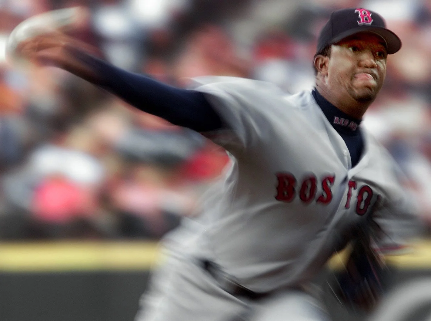 Boston pitcher Pedro Martinez at Safeco Field in 2002.