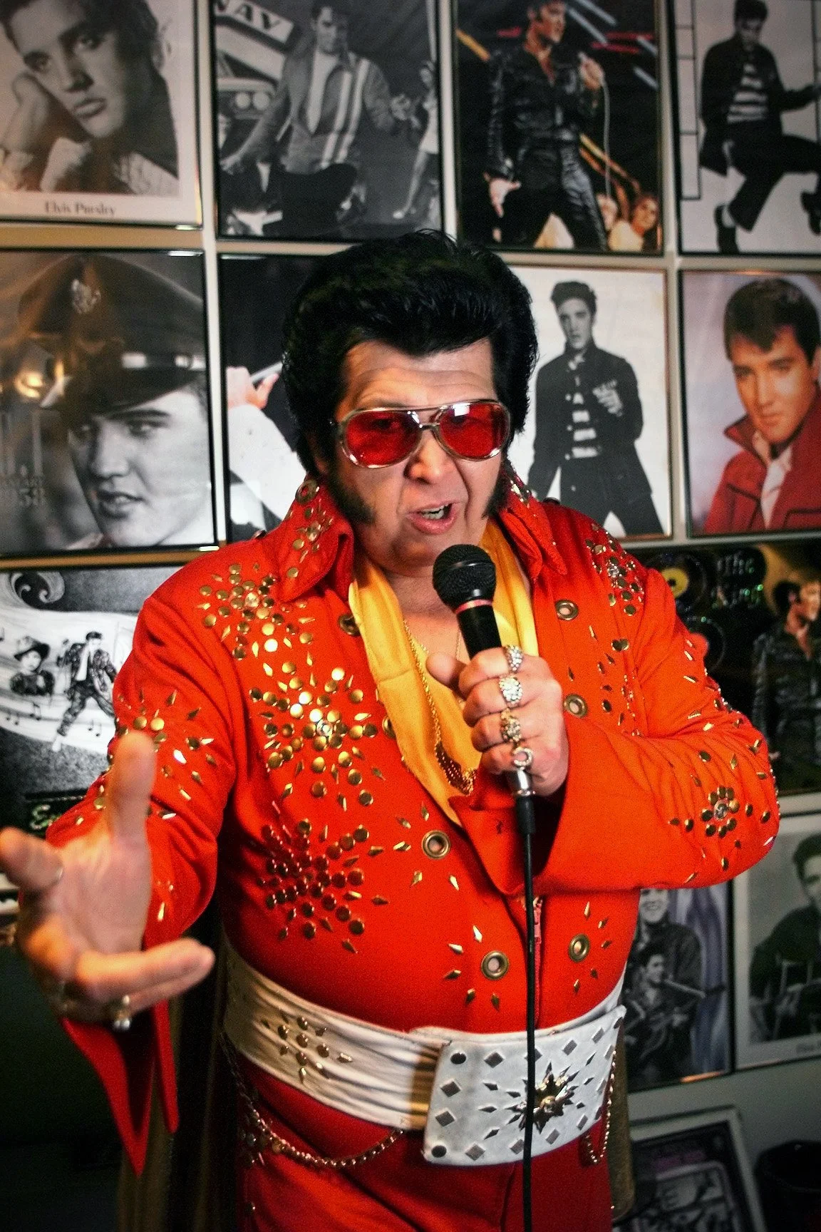 Elvis Presley impersonator Steve Adams has been at it since 1987.