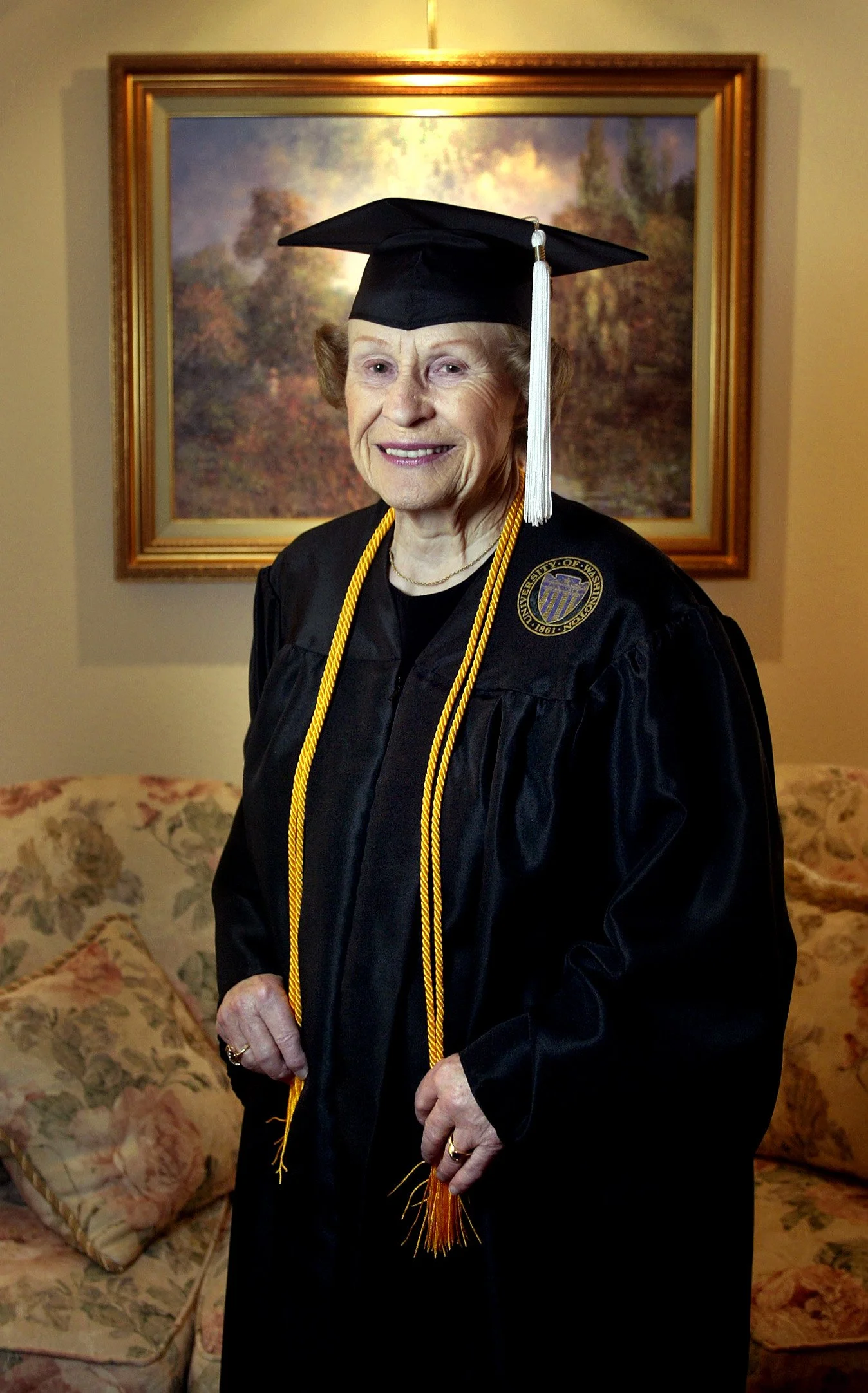 At 79-years-old, Delaine Hill, earned her Bachelor’s degree in Interdisciplinary Studies with Honors from the University of Washington at the Bothell campus.