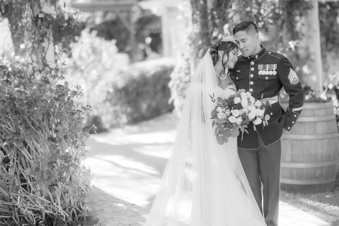 Temecula-wedding-photographer a black-and-white photo of the bride and groom.jpg