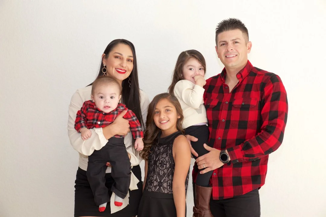 A family portrait in Riverside, California