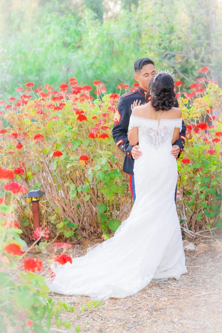 A beautiful bride and groom in Oceanside, California.jpg