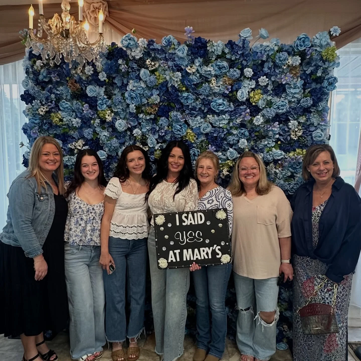 💙 Brides are LOVING our Blue Flower Wall &ldquo;ETERNITY&rdquo; 💙

We&rsquo;re so excited to have our stunning blue wall featured at Mary&rsquo;s Bridal Couture ✨ If you haven&rsquo;t stopped by the shop yet, go check them out &mdash; and don&rsquo