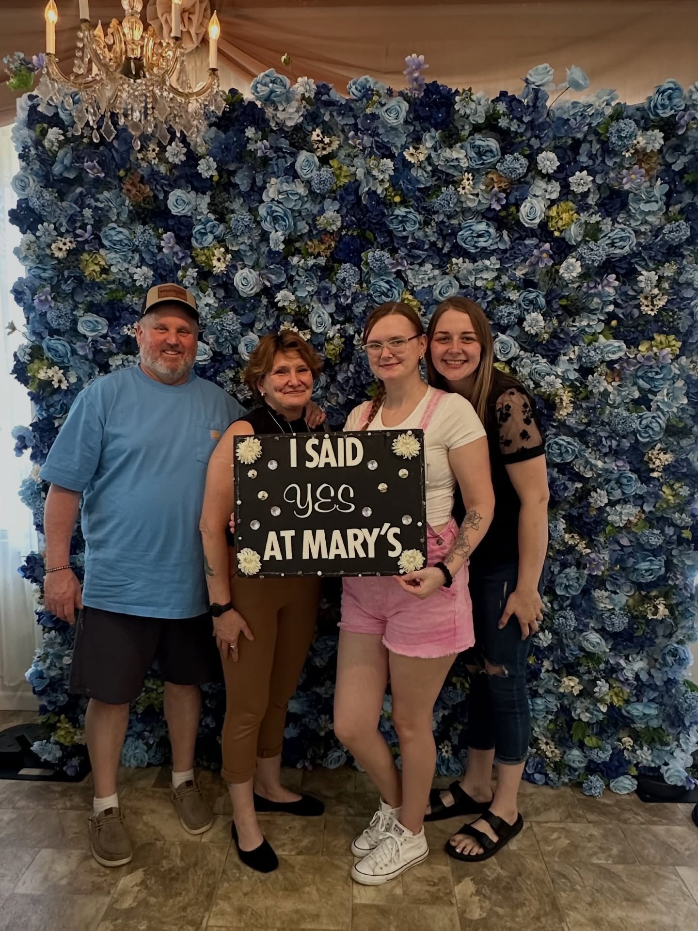 💙 Brides are LOVING our Blue Flower Wall &ldquo;ETERNITY&rdquo; 💙

We&rsquo;re so excited to have our stunning blue wall featured at Mary&rsquo;s Bridal Couture ✨ If you haven&rsquo;t stopped by the shop yet, go check them out &mdash; and don&rsquo