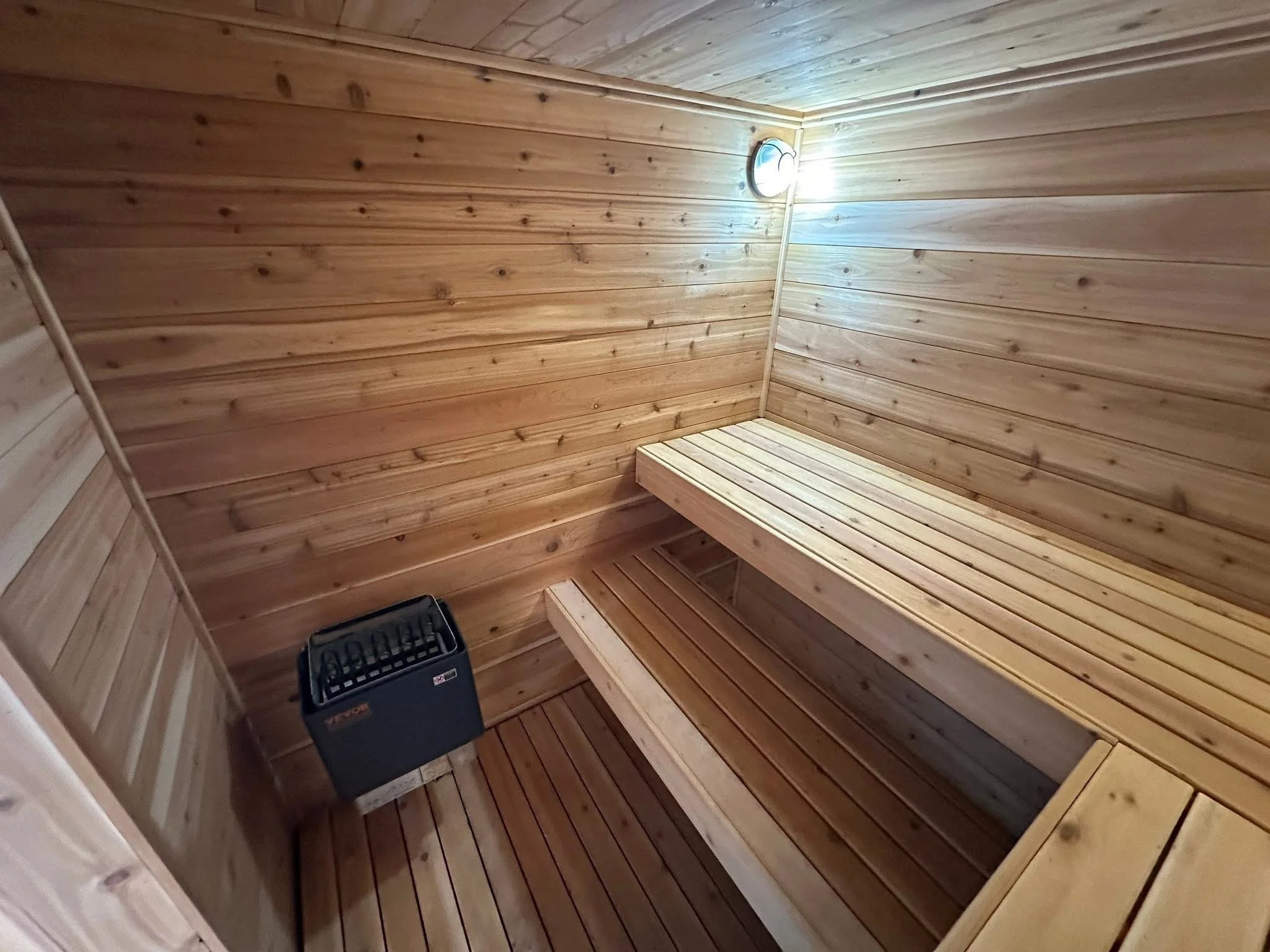 custom built sauna in my bathroom