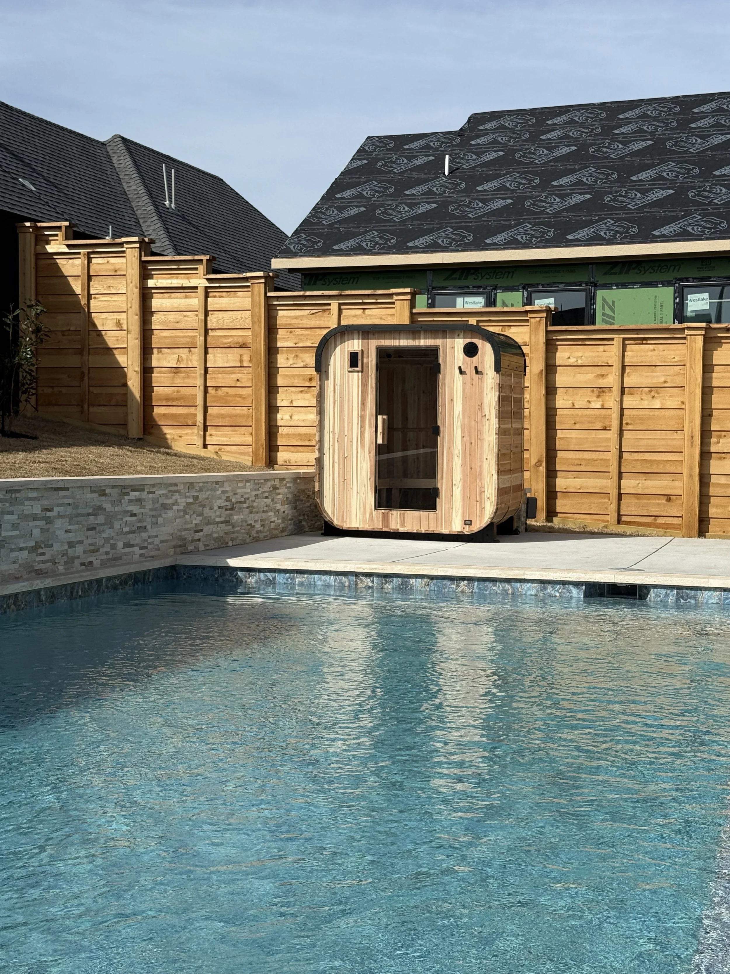 backyard sauna for 2 people