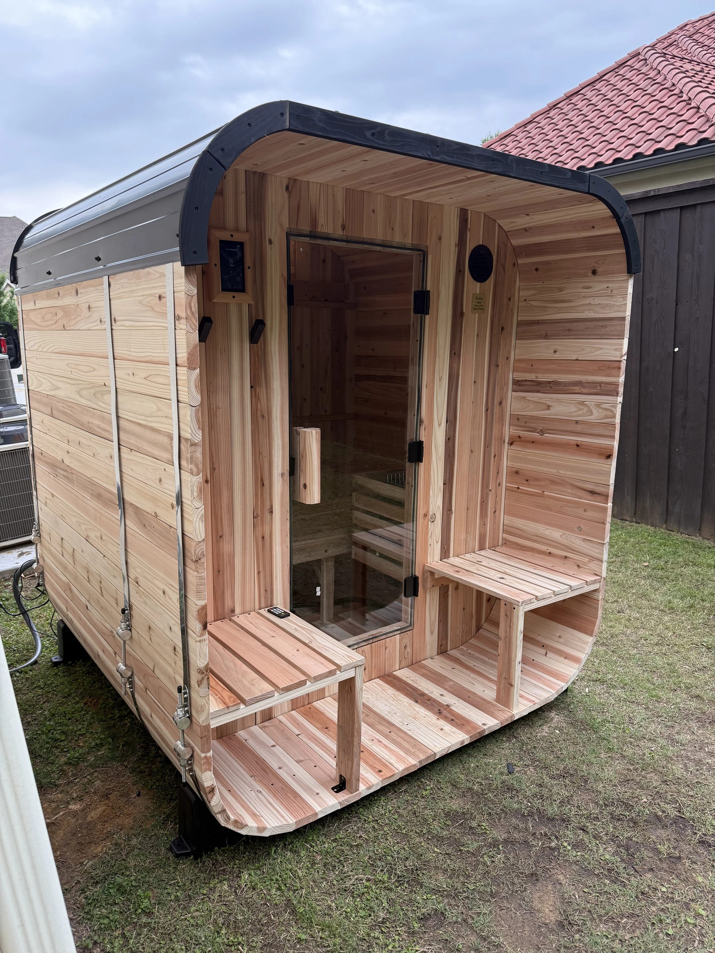 cube sauna for my backyard