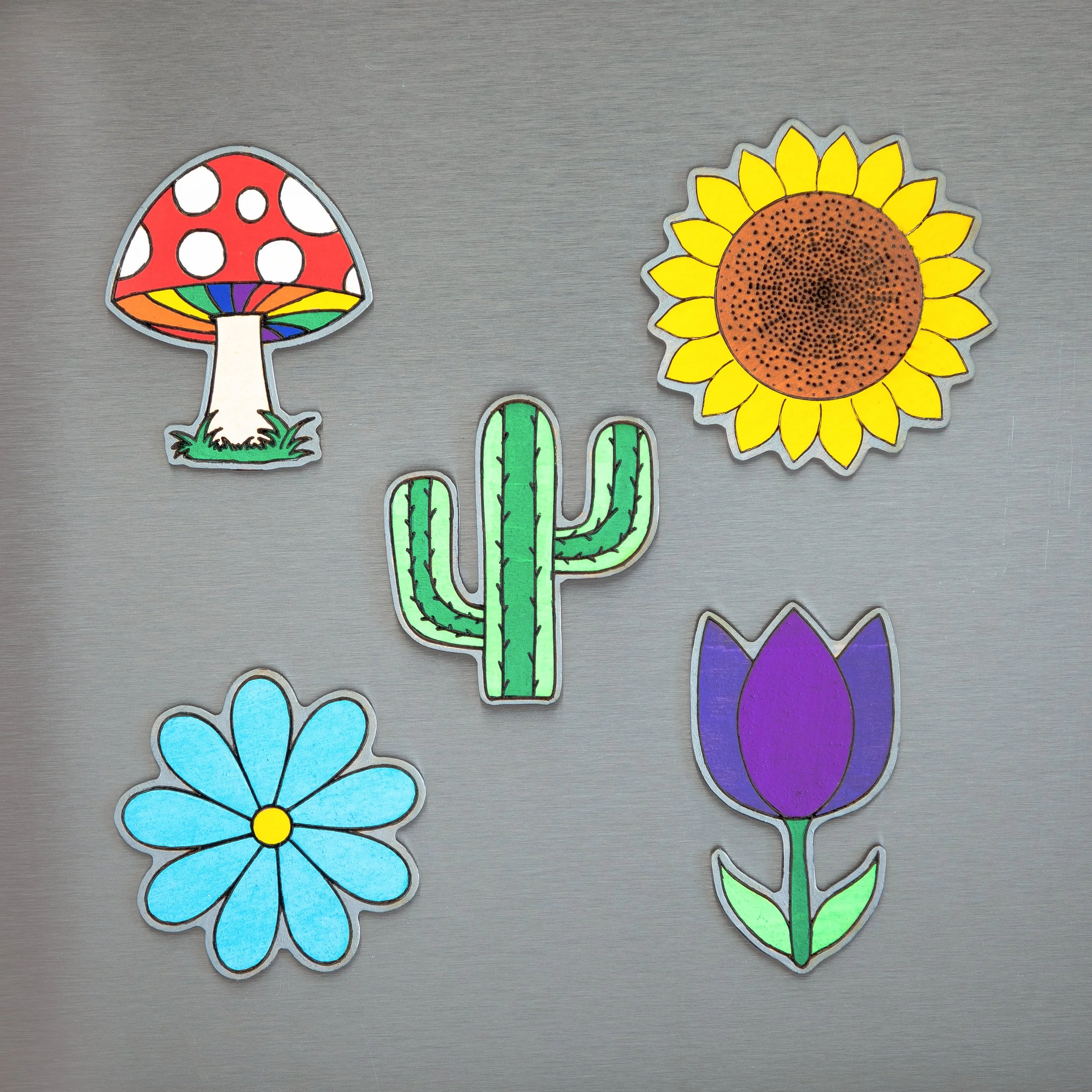 Plant Fridge Magnet Set