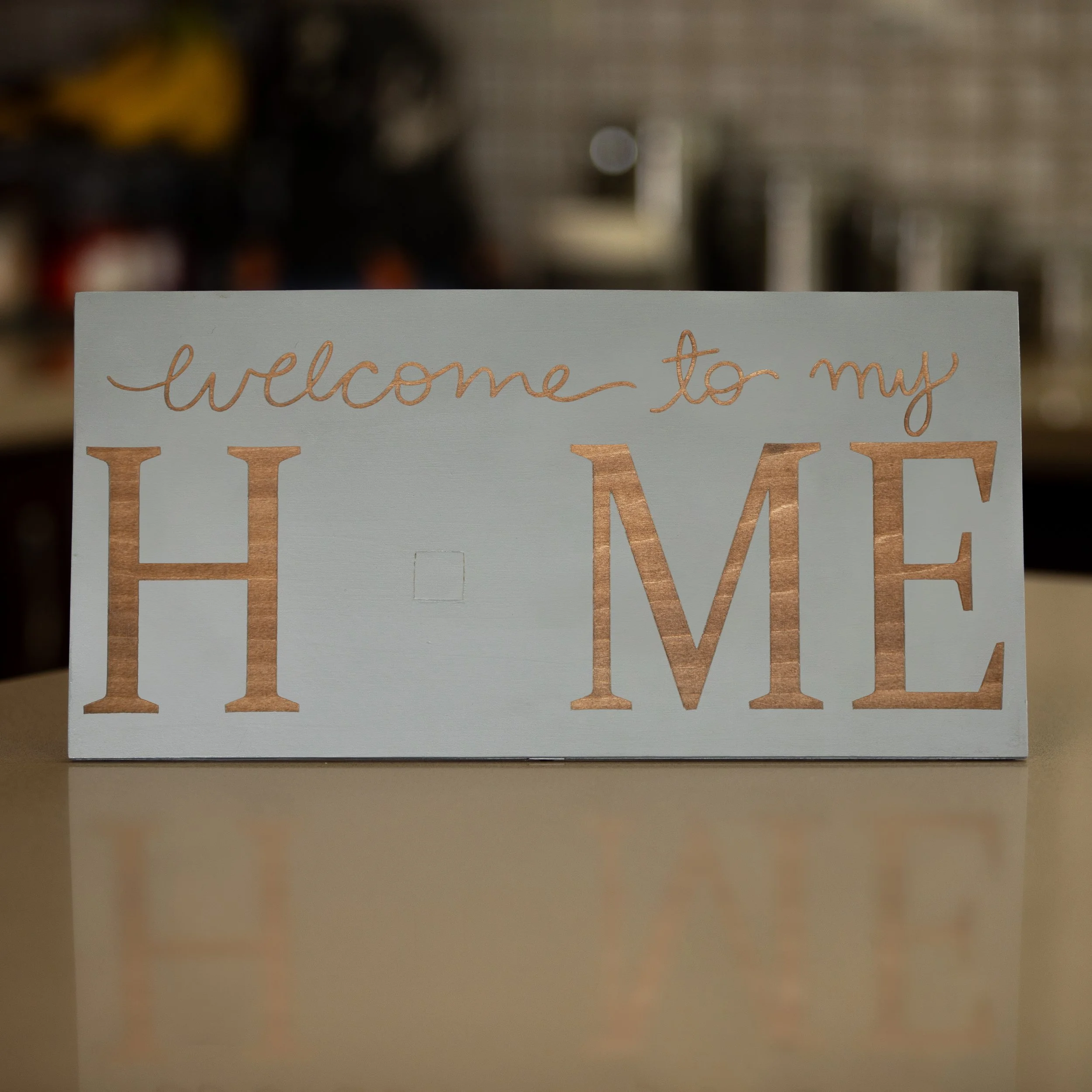 Welcome To my Home Sign with Stand