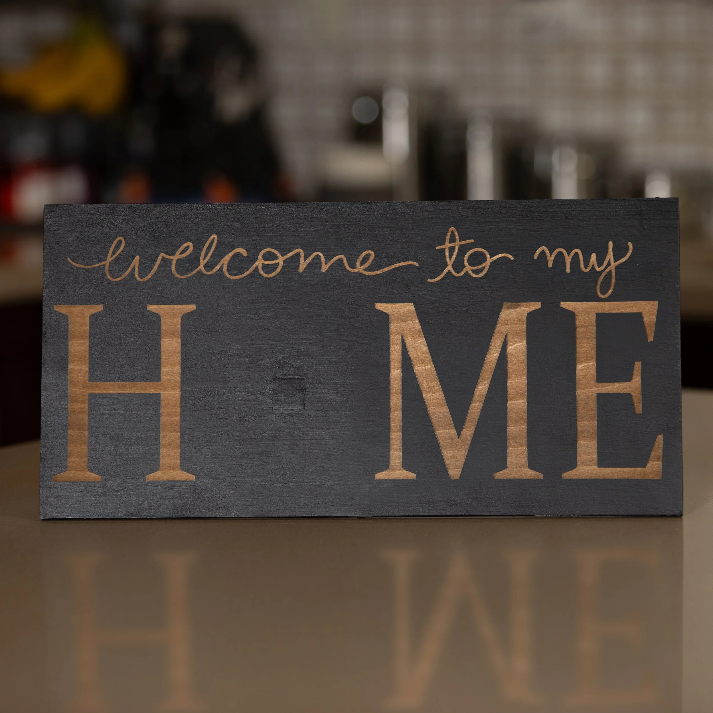 Welcome To my Home Sign with Stand