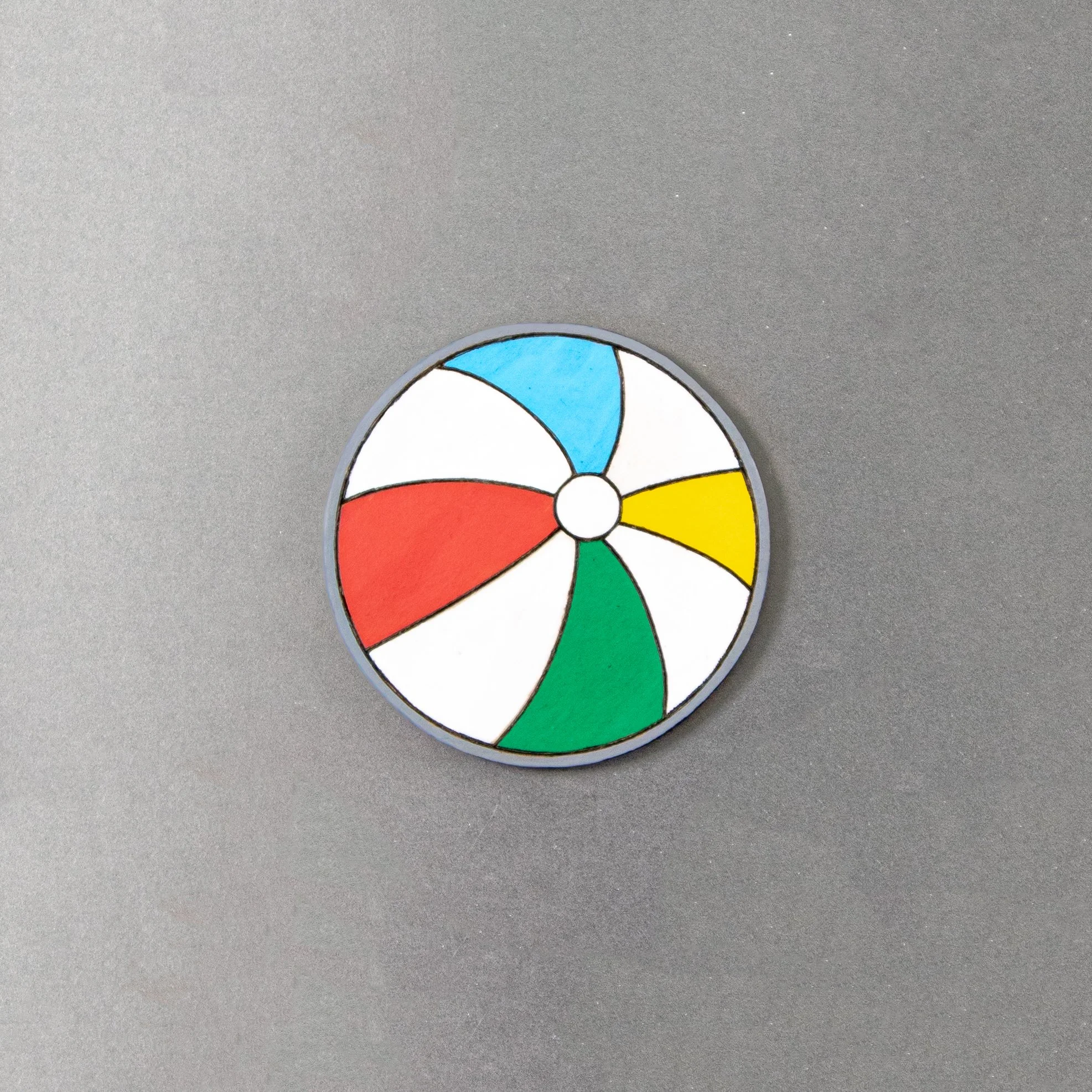 Beach Ball Fridge Magnet