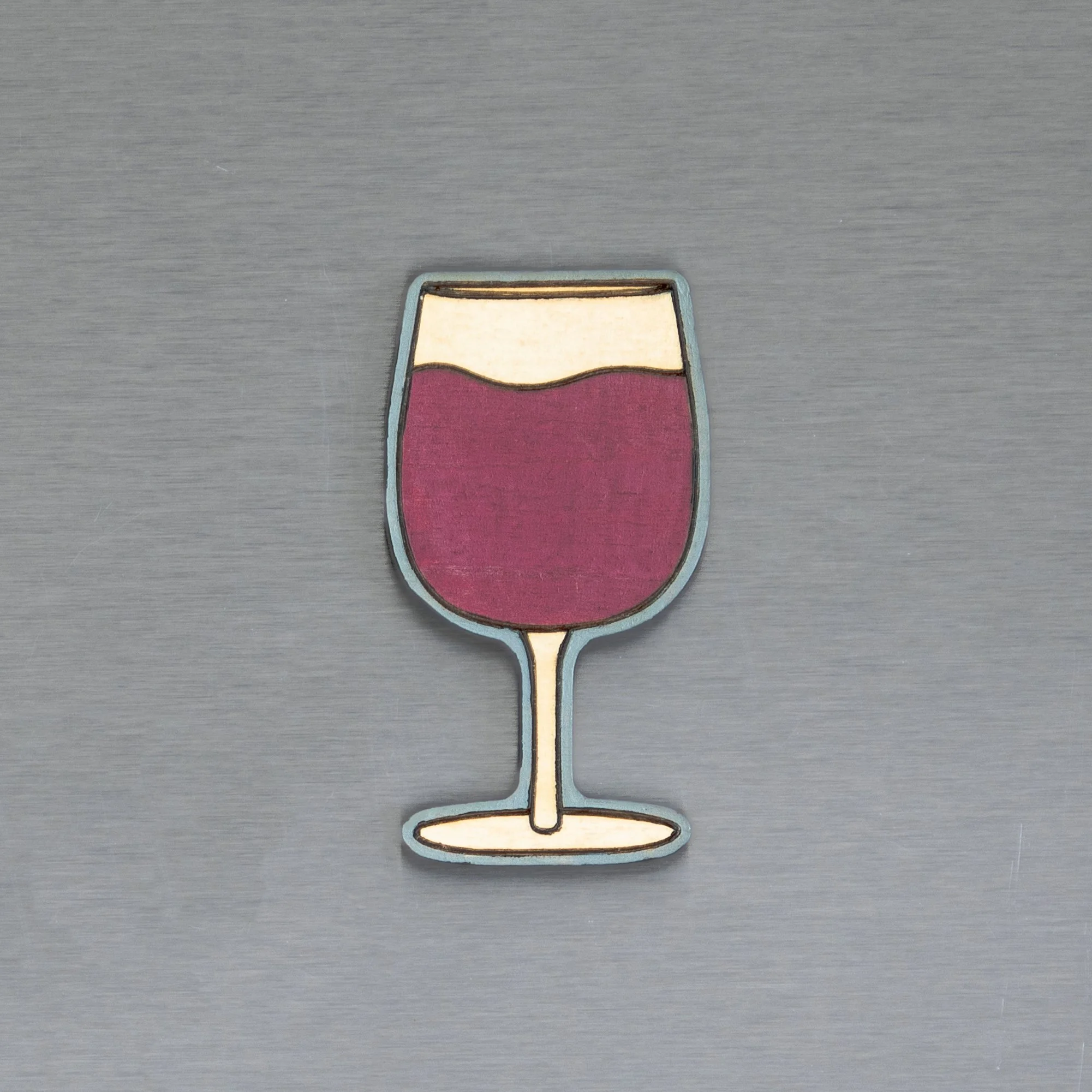 Wine Glass Fridge Magnet