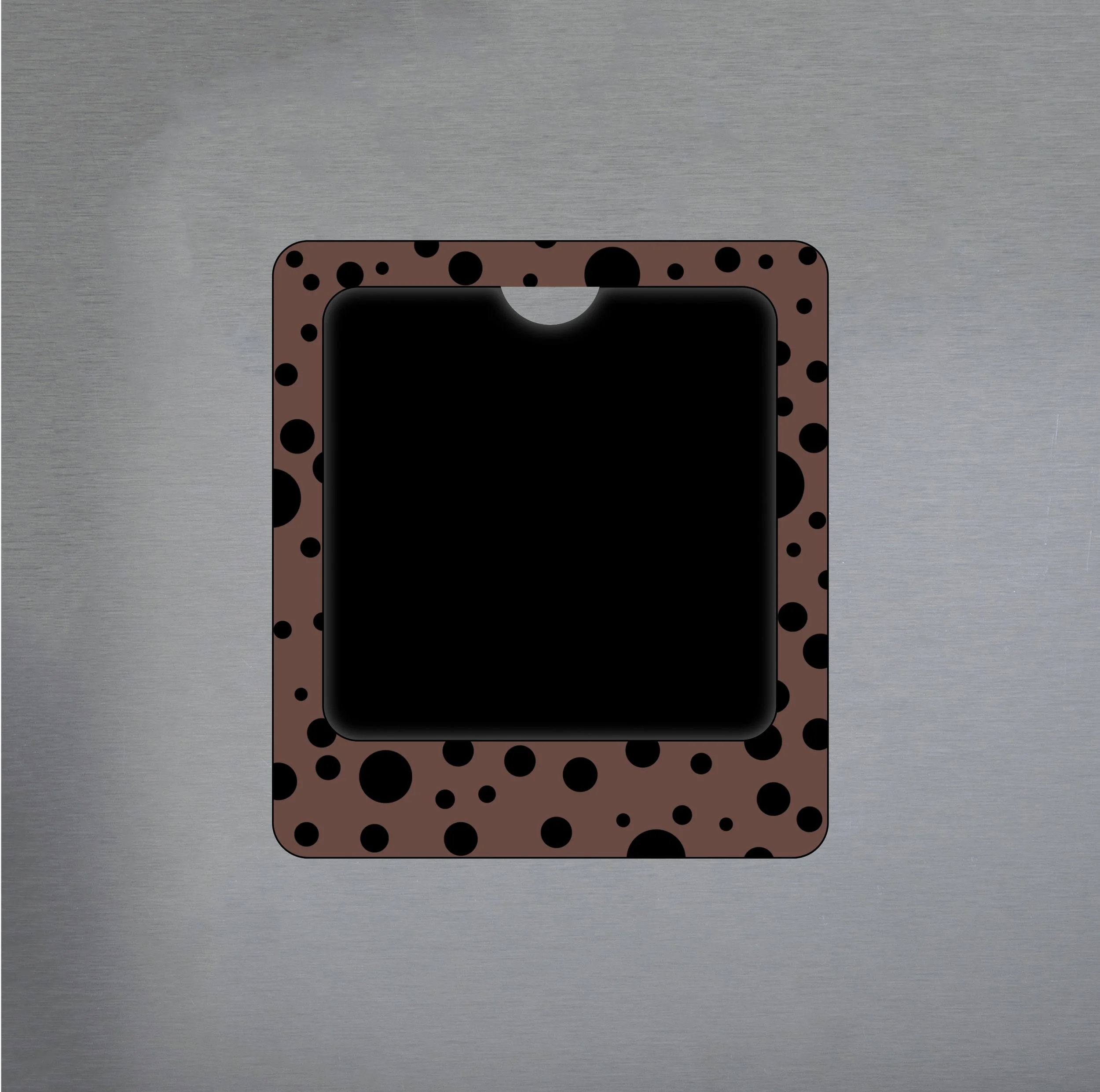 4x4 Frame-Polka Dots-Brown.jpg