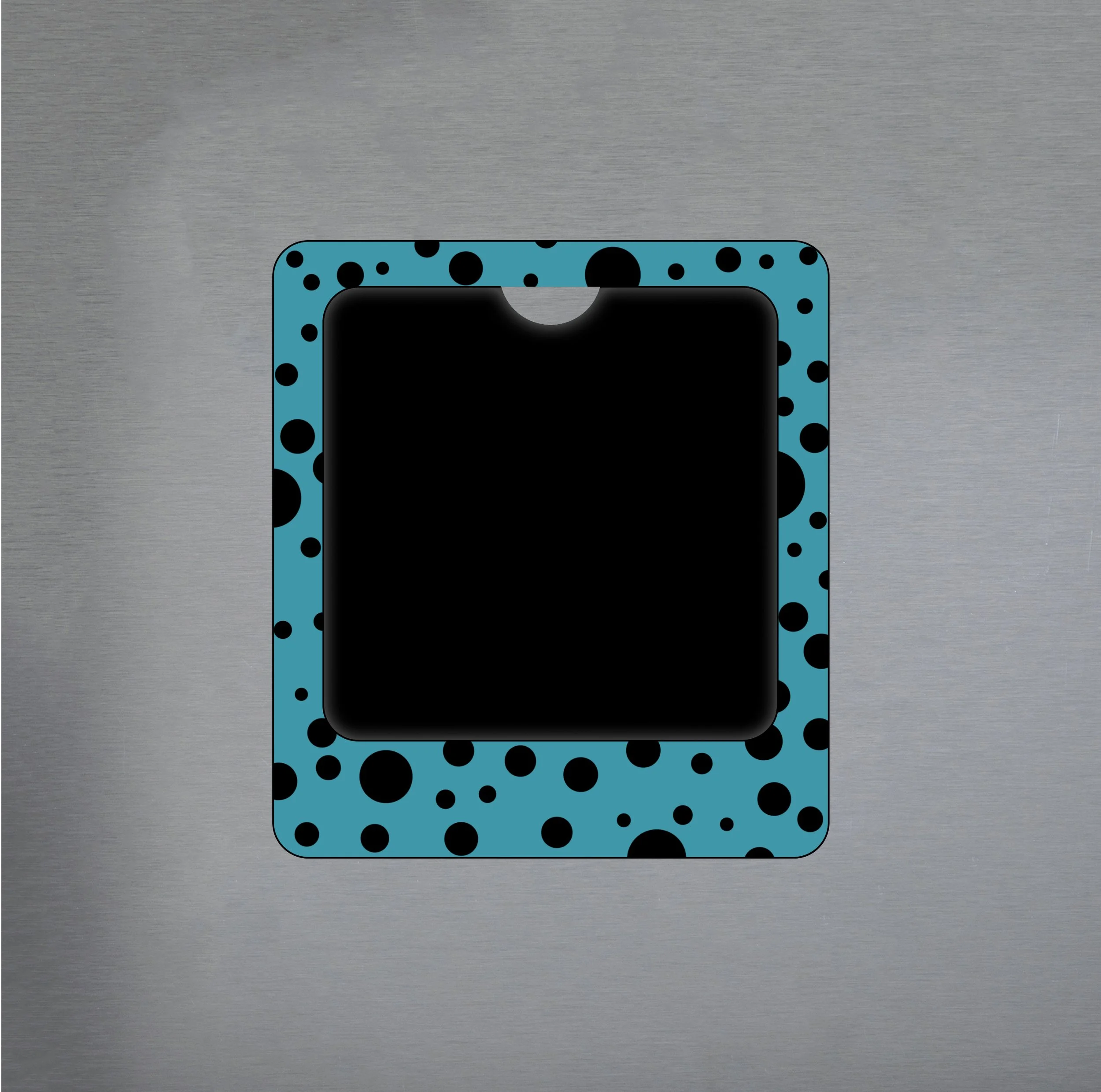 4x4 Frame-Polka Dots-Teal.jpg
