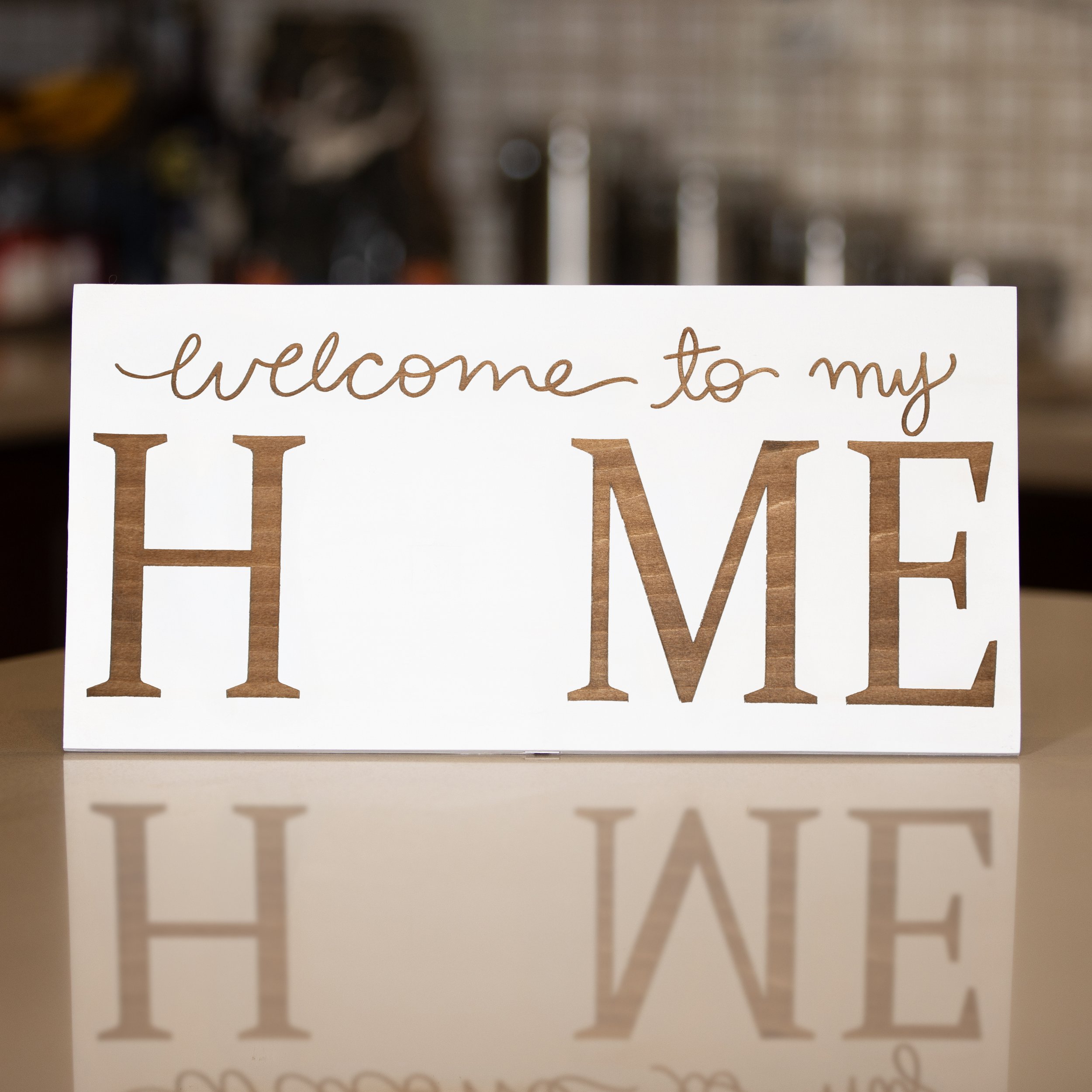 Welcome To my Home Sign with Stand