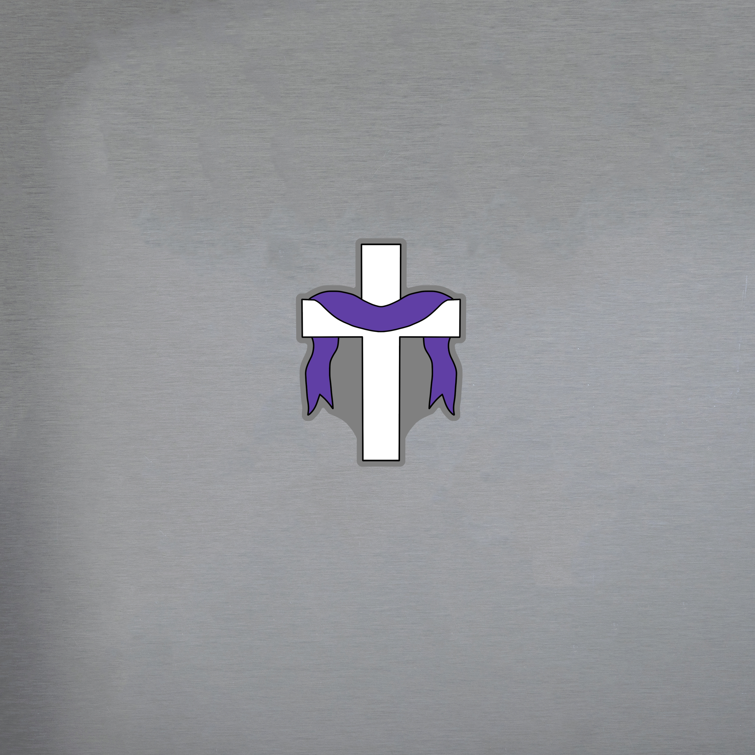 Cross with Drape Fridge Magnet