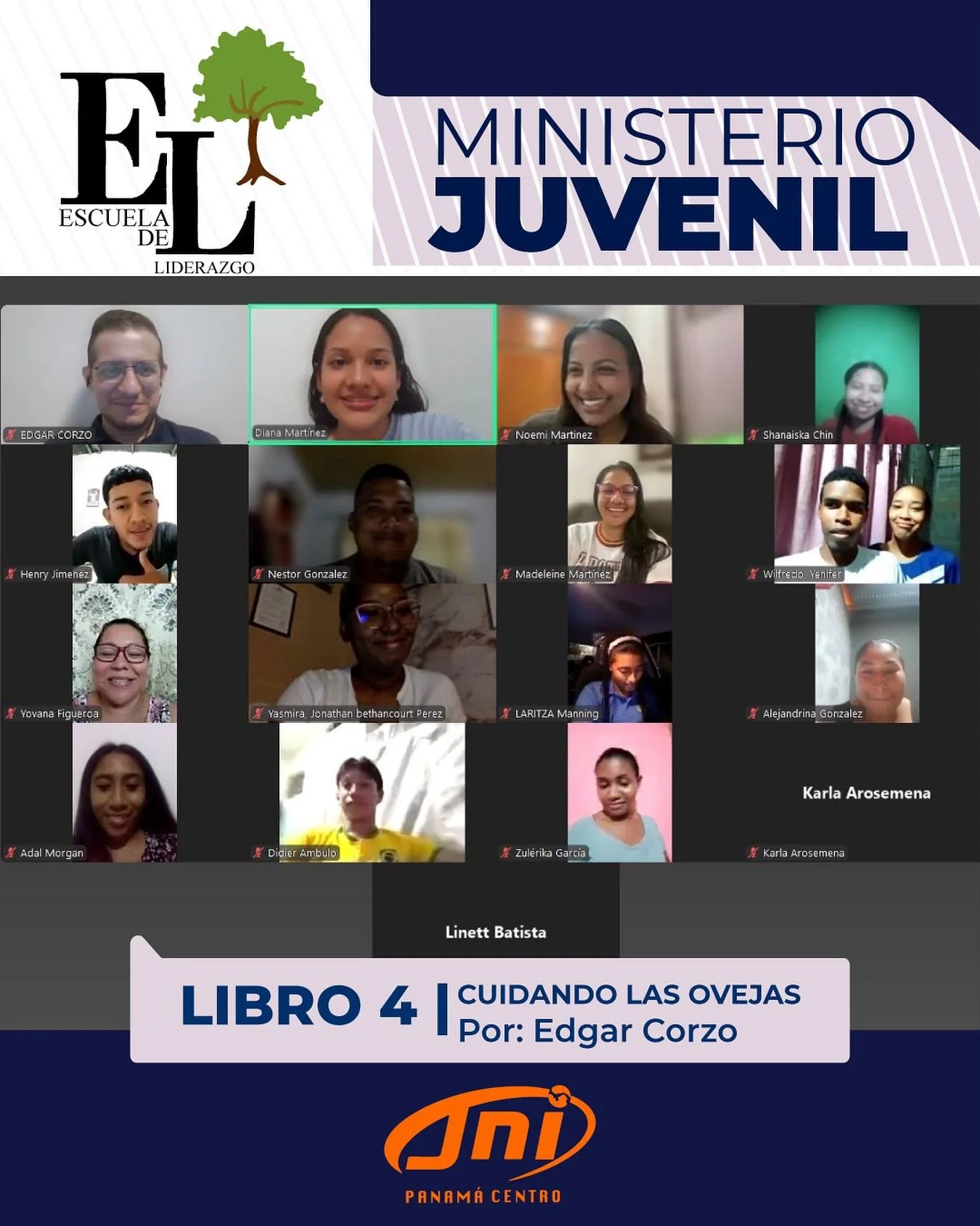 El lunes 4 de agosto finalizamos nuestro libro #4, &ldquo;Cuidando las ovejas&rdquo;, impartido por nuestro profesor, el Pastor Edgar Corzo, desde M&eacute;xico. @edman_cogar 
Agradecemos a Dios por el tiempo de aprendizaje y crecimiento que nos perm