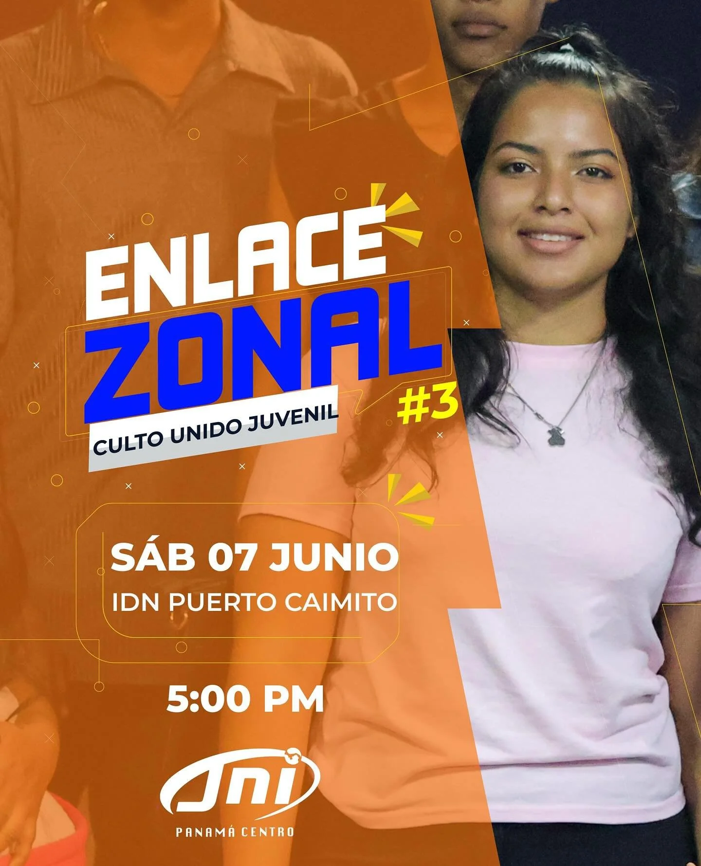 &iexcl;Este s&aacute;bado 7 de junio tienes una cita especial!
Estaremos realizando nuestro amistoso de esgrima b&iacute;blico y un culto unido junto a los j&oacute;venes de la Zona #3.

📍 Lugar: IDN &ndash; Puerto Caimito
🕔 Hora: 5:00 PM

Ser&aacu