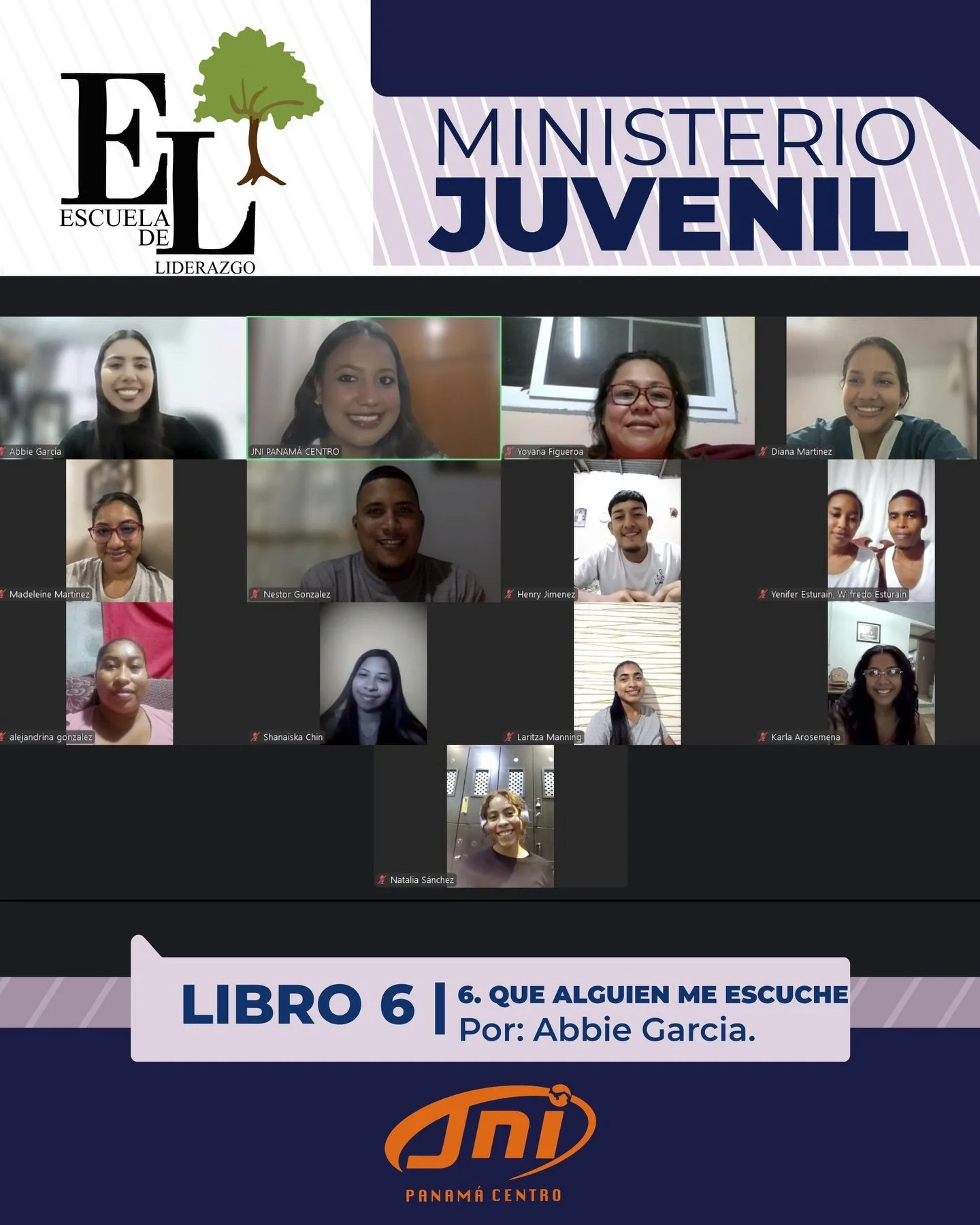 Damos gracias a Dios por nuestra profesora Abbie Garc&iacute;a  @abbiegh_ quien fue nuestra &uacute;ltima profesora de la escuela de Liderazgo con &Eacute;nfasis en el Ministerio Juvenil del libro &ldquo;Que alguien me escuche&rdquo; Dios ha sido bue