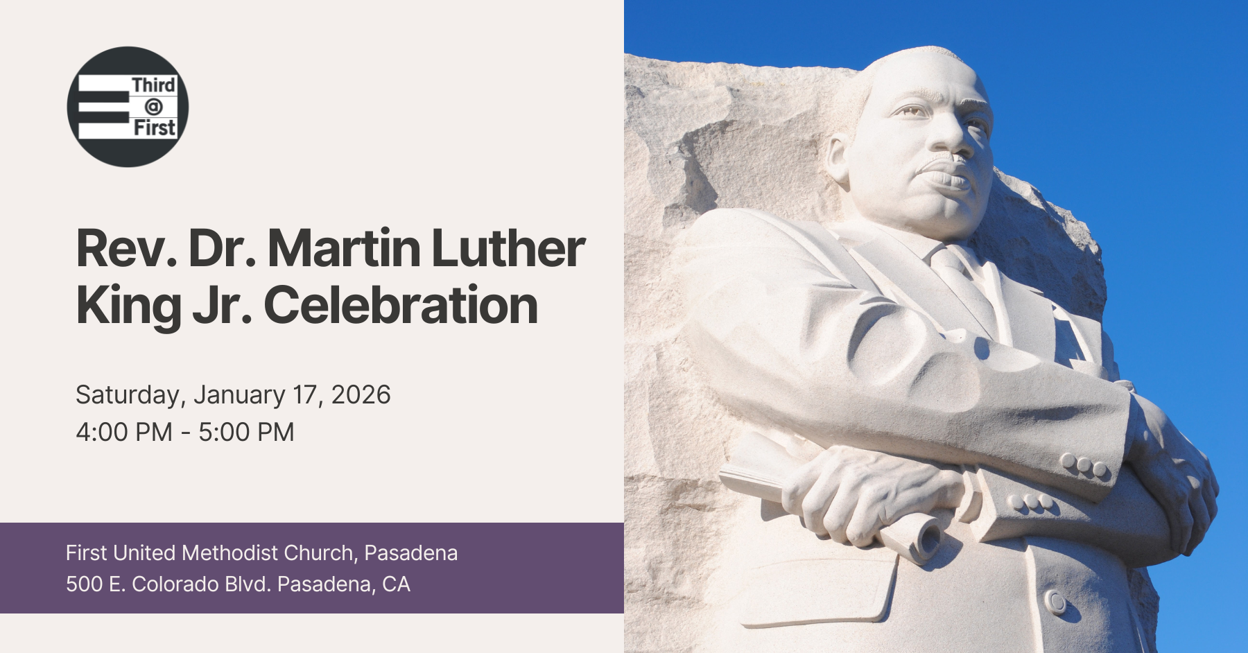 Third@First Presents: Rev. Dr. Martin Luther King Jr. Celebration Concert