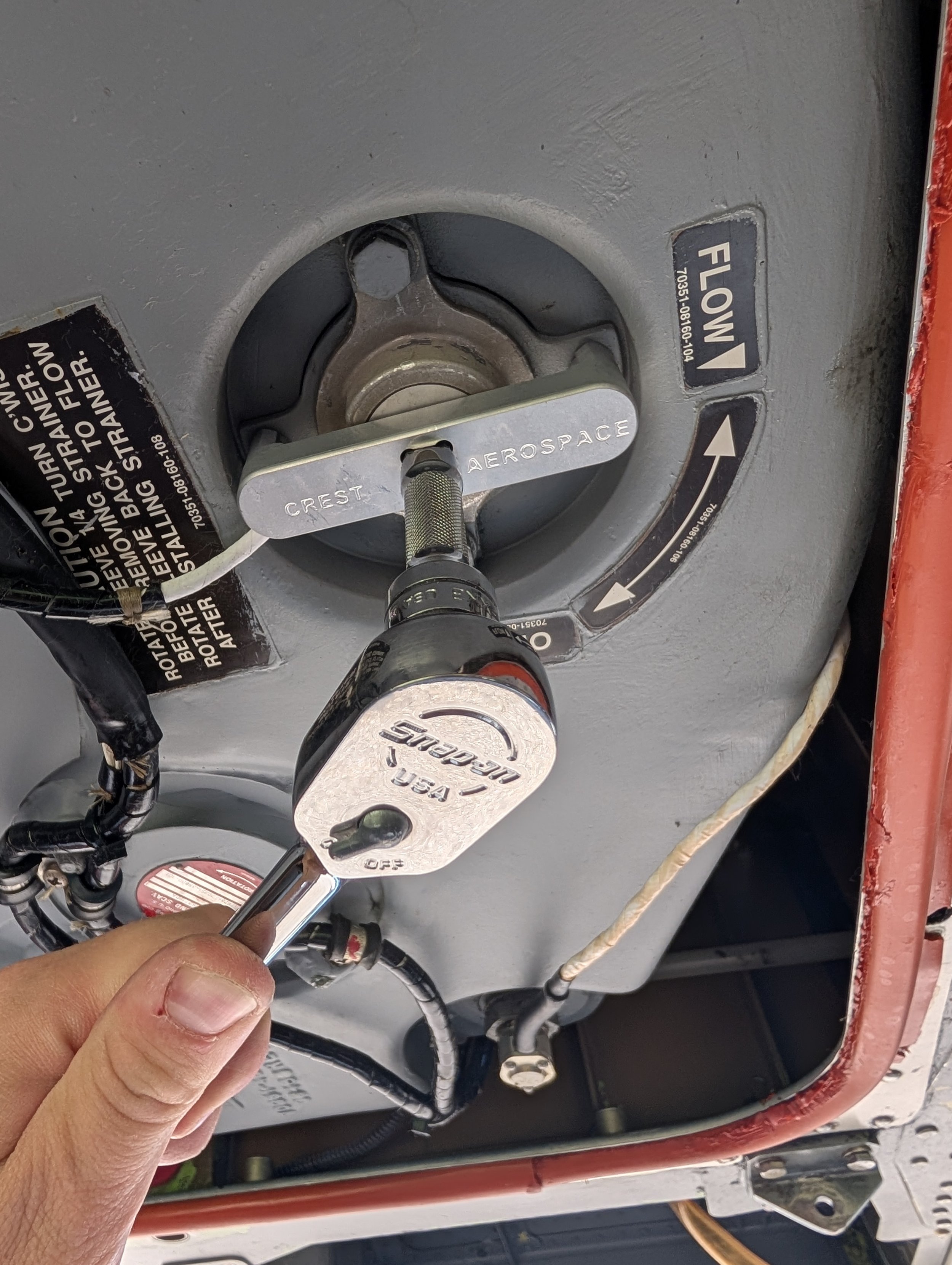Sikorsky UH-60 main transmission chip detector tool