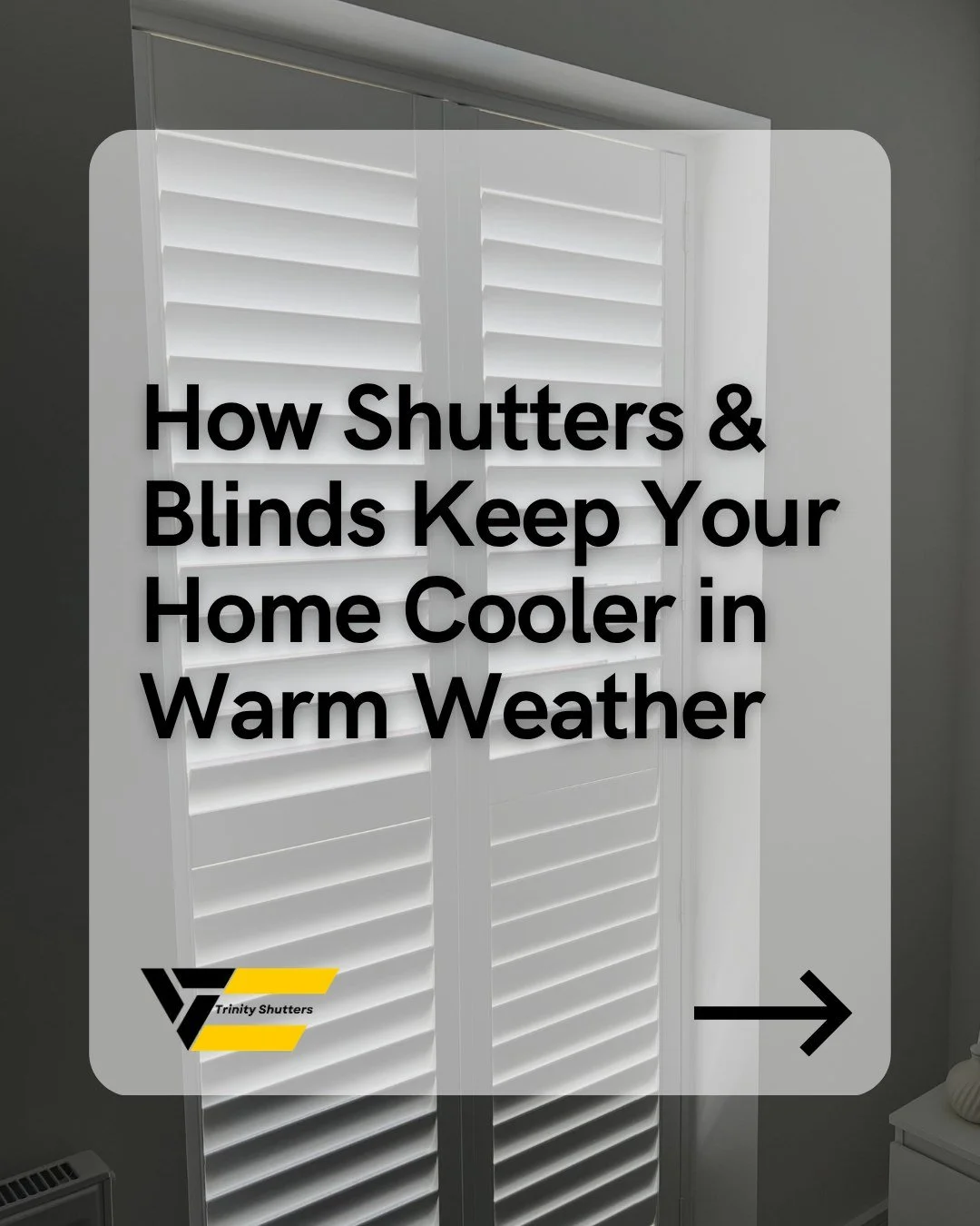 Now is the time to get your home ready for the warmer months ahead.☀️

As temperatures rise, the right window furnishings can make a noticeable difference to how your home feels day to day. By managing sunlight and reducing heat build-up, shutters an