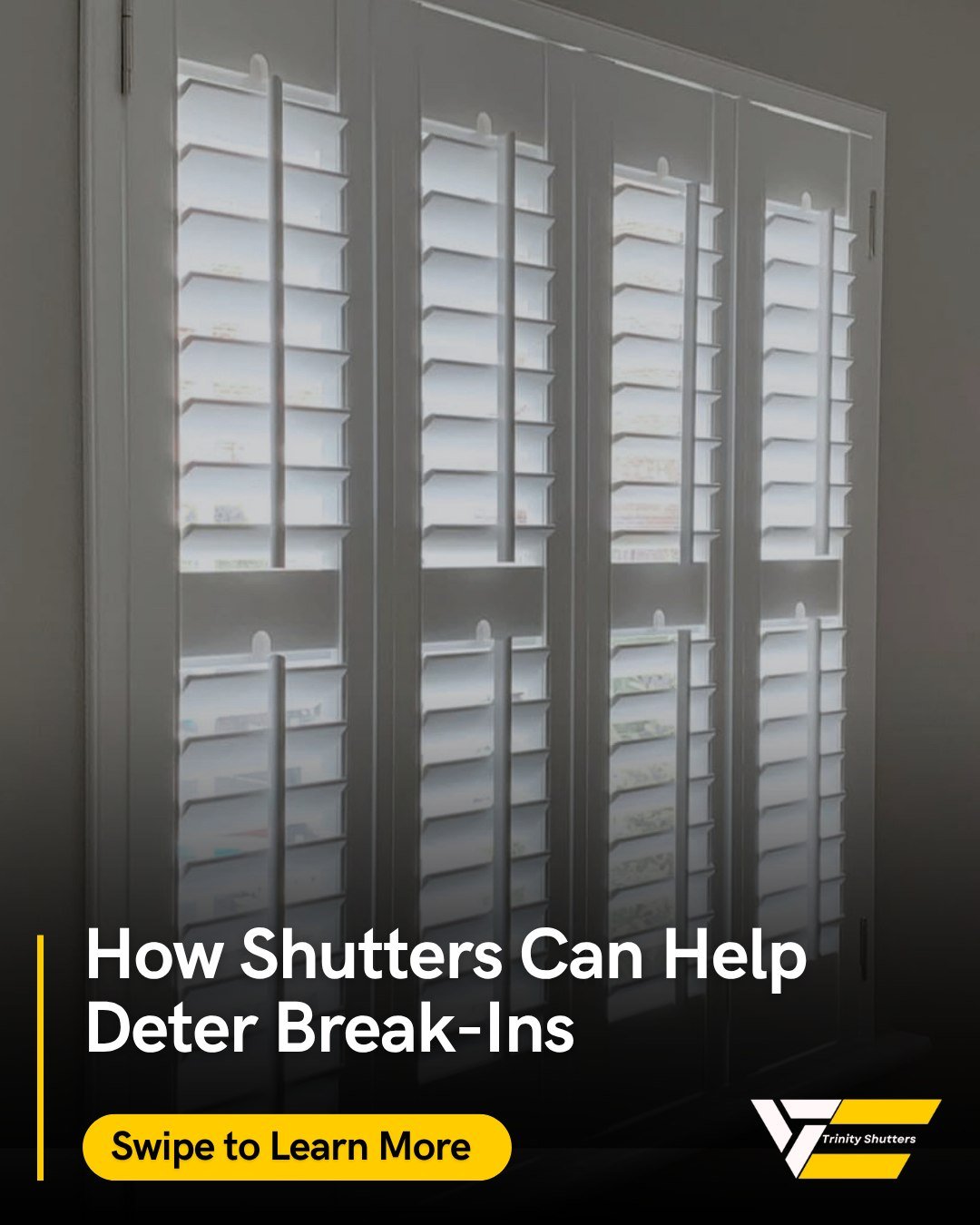 When choosing window furnishings, it is not just about appearance. Privacy and security play an important role too.🪟

Shutters create a fitted layer across your windows, helping reduce visibility into your home while still allowing natural light to 
