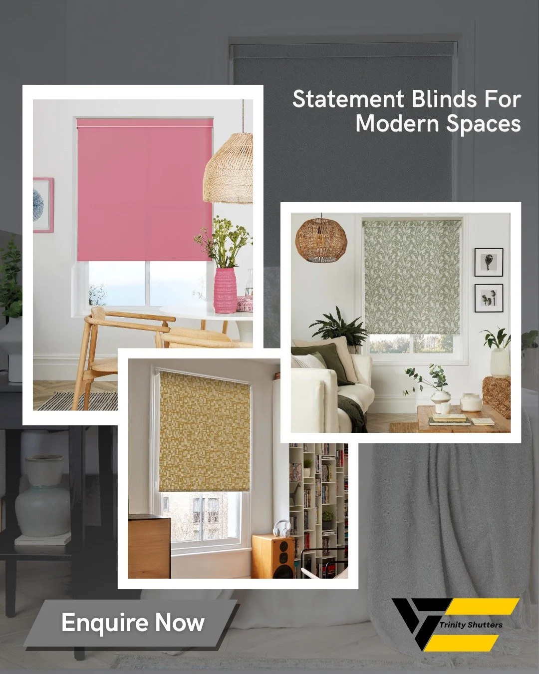 Blinds can do far more than simply cover a window🪟

From soft neutrals and natural textures to bold colours and patterned fabrics, the right blinds can completely change the feel of a room and become a standout feature within the space.

Whether you