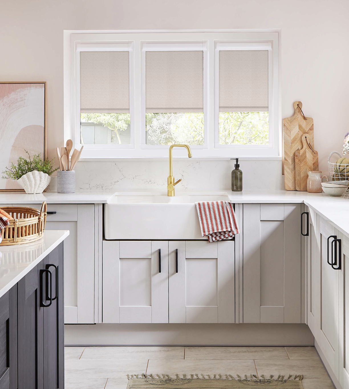 kitchen window blinds